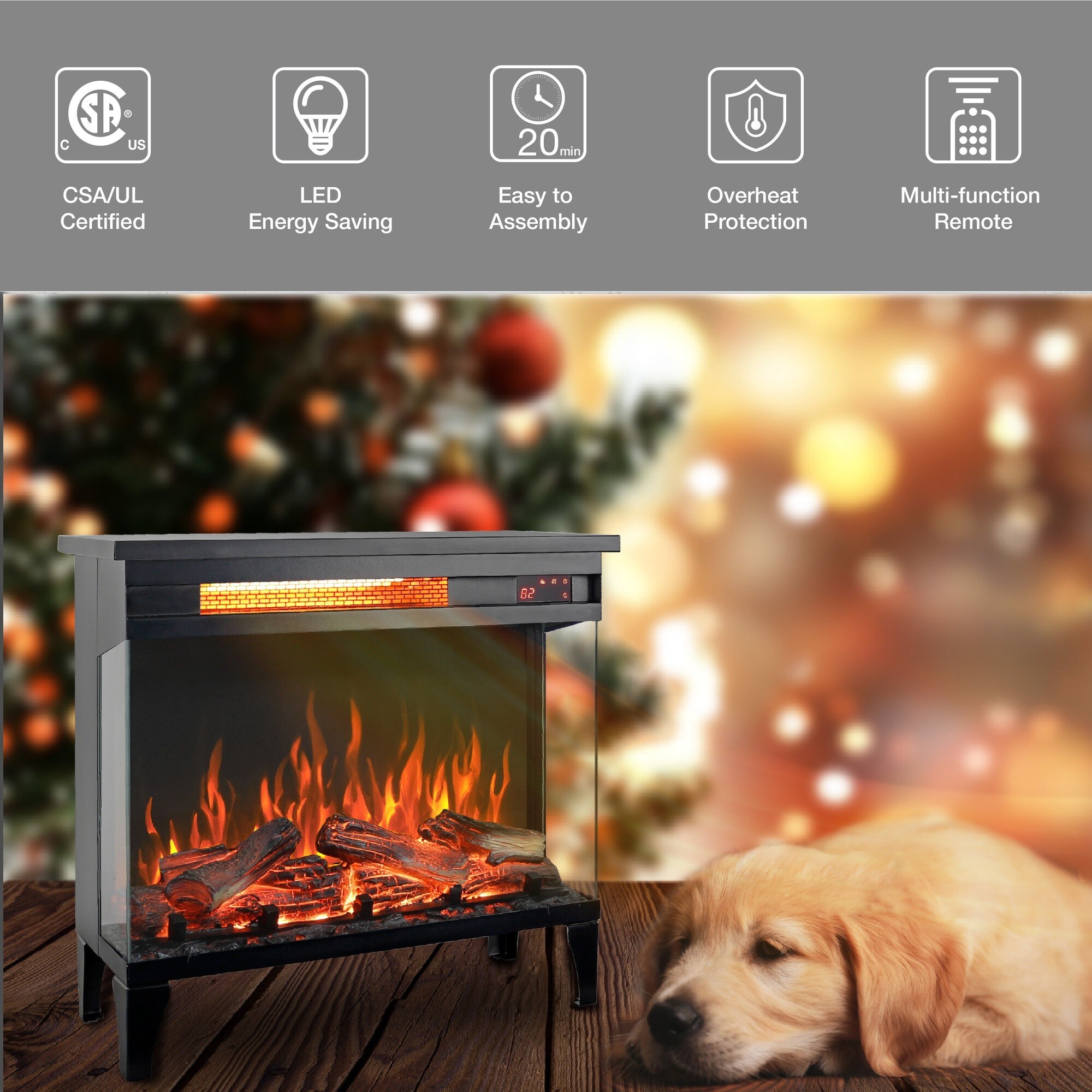 Dimakai DK-W1769P166908 Electric-Fireplaces - View #5