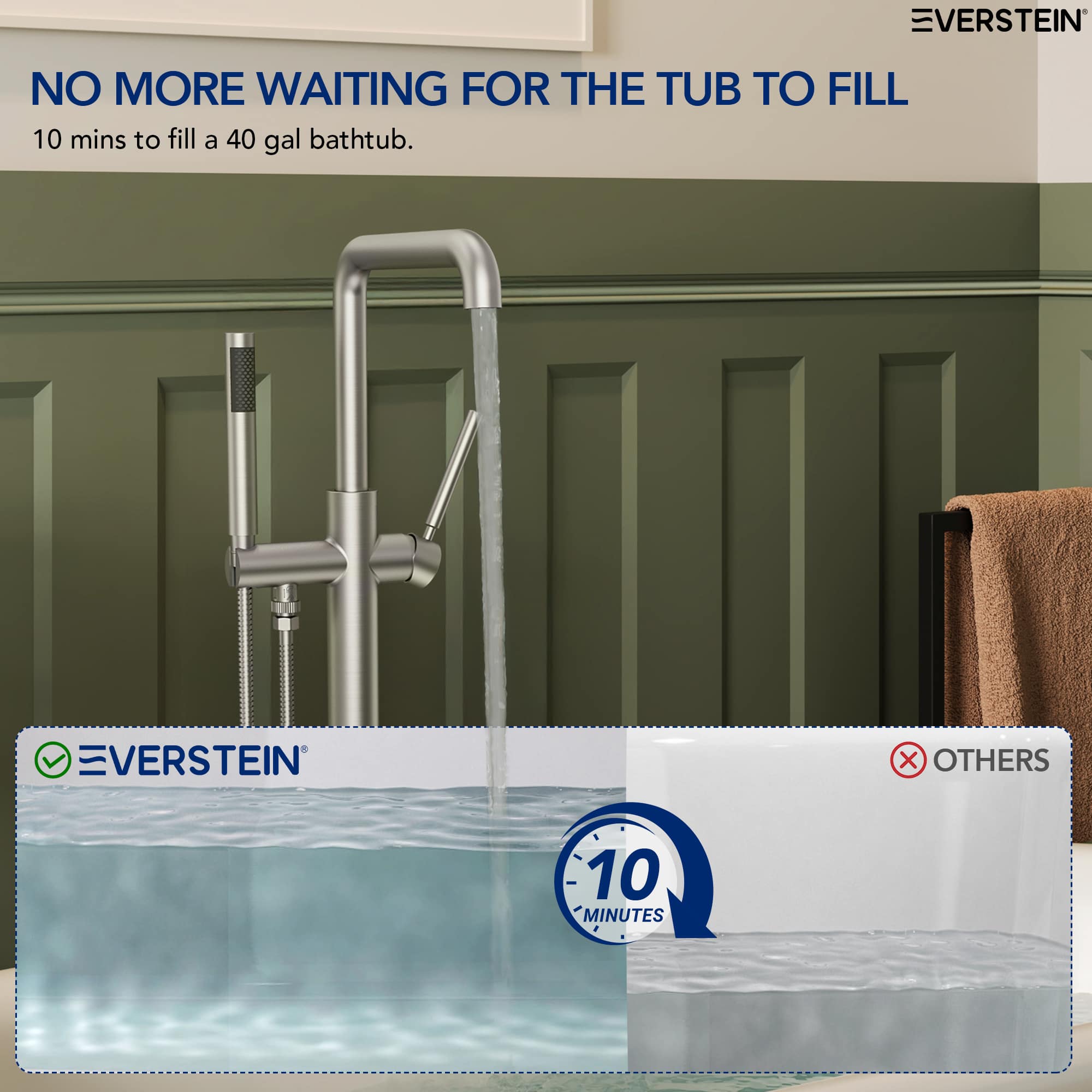 EVERSTEIN SFS-1155-NK Roman-Tub-Faucets - View #9