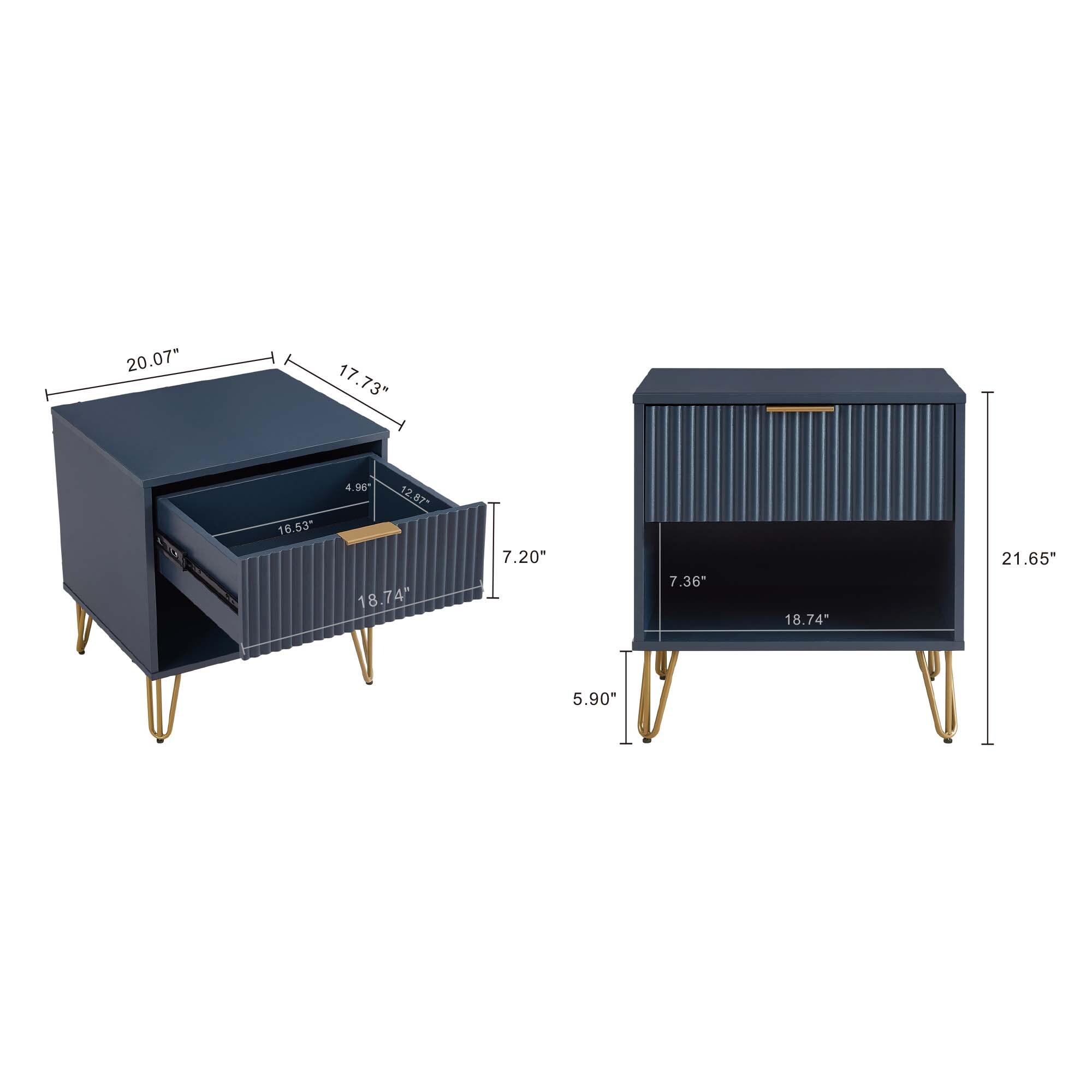 Manhattan Comfort 2-NS001-MB nightstands - View #3