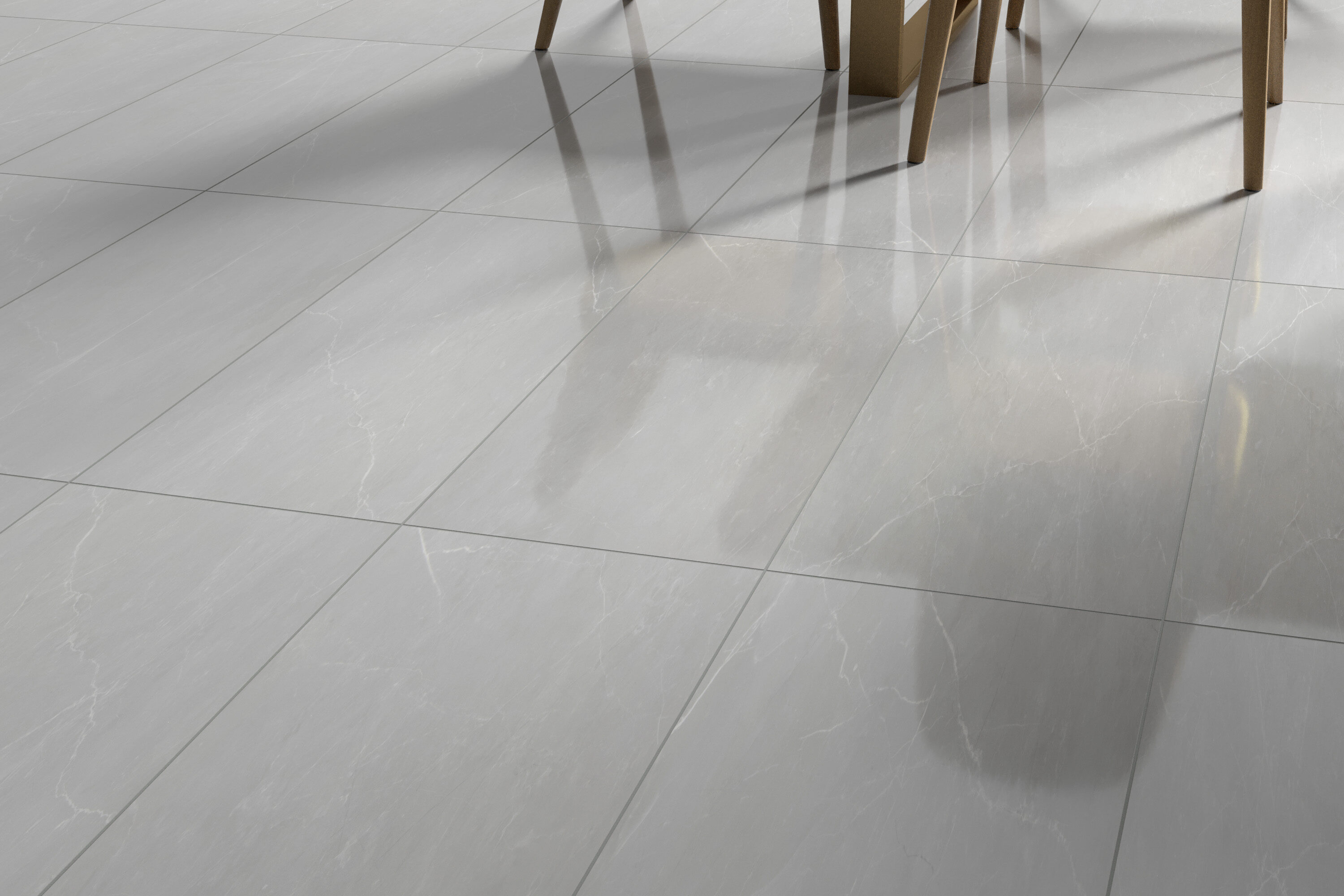 Emser Sterlina Gray 12-in x 24-in Polished Porcelain Stone Look Tile ...