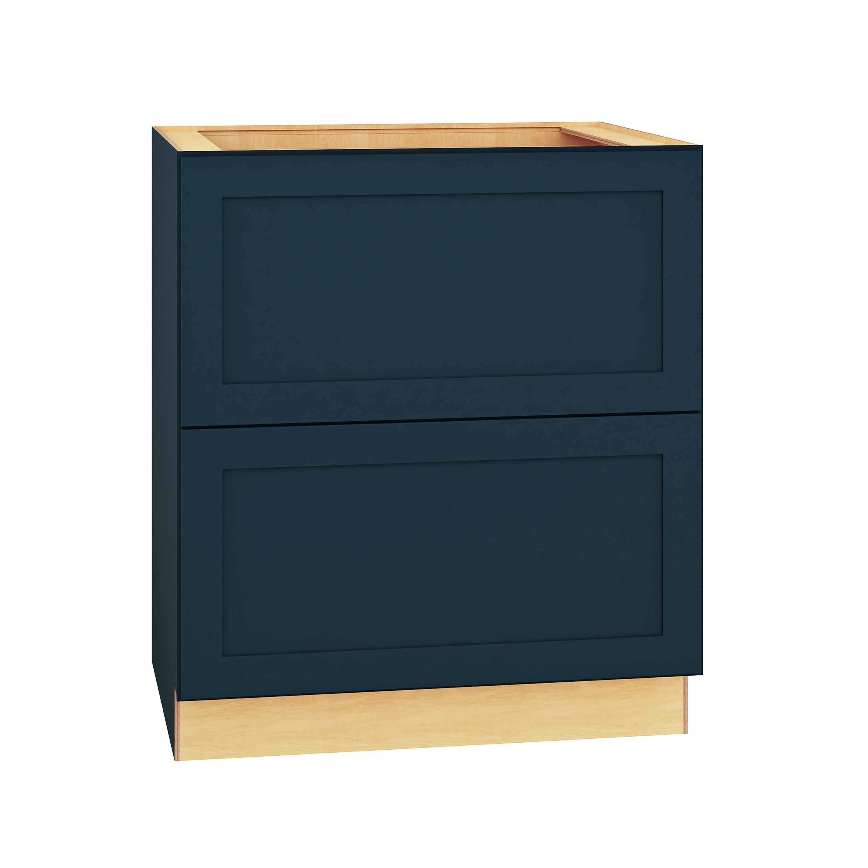 Diamond Express 330 2DB30 Jamestown 30-in W x 34.5-in H x 24-in D Regatta Blue 2 -Drawers Drawer Base Fully assembled Plywood Cabinet (Recessed Panel Shaker)