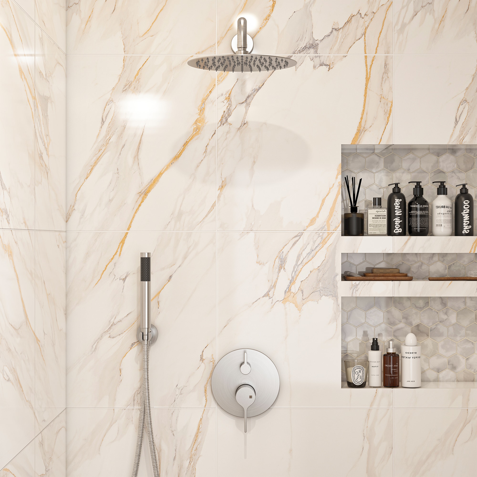 Clihome CL-026SS-SL Showerhead-Bar-Panels - View #6