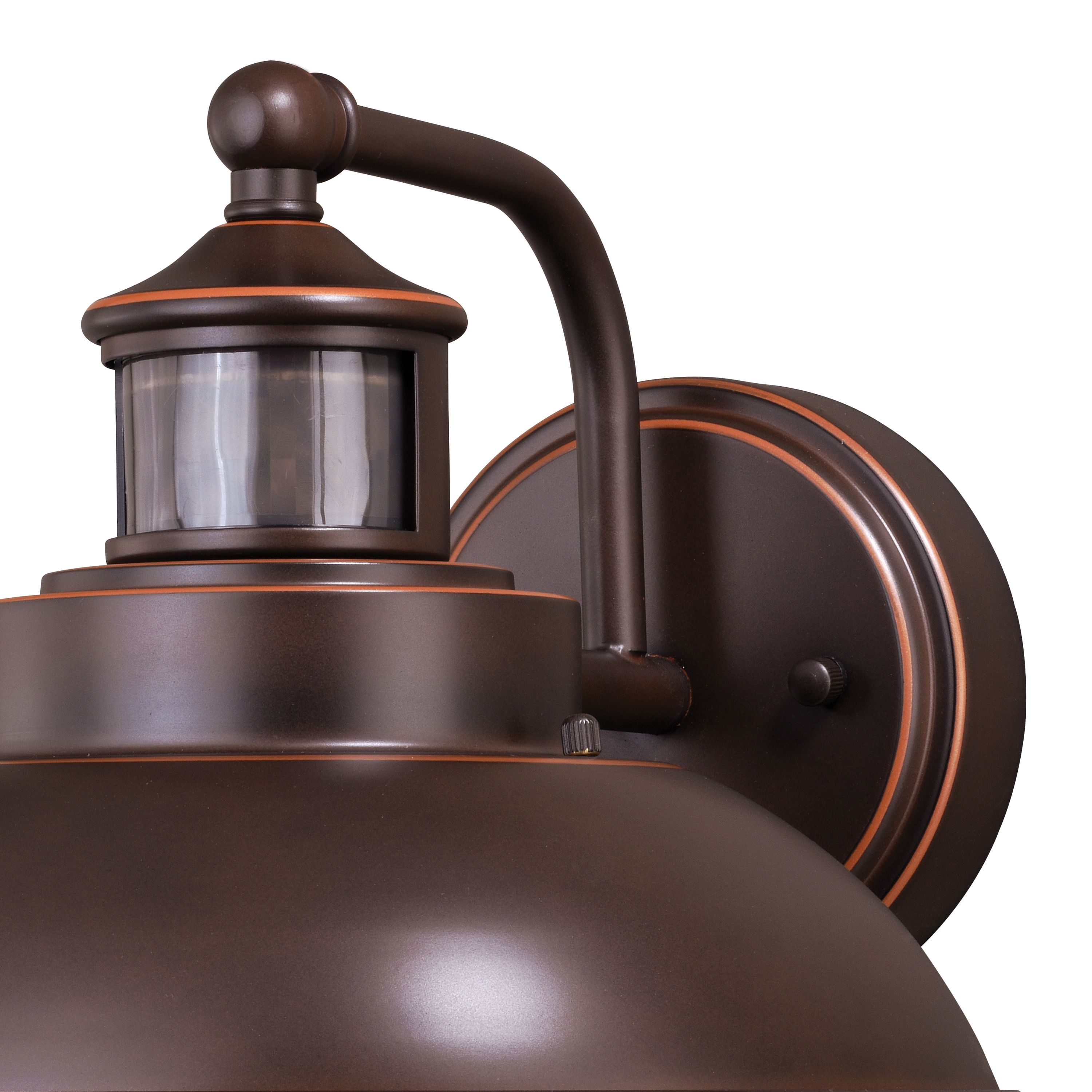 Burnished Bronze Nautical-Style Dimmable Wall Sconce