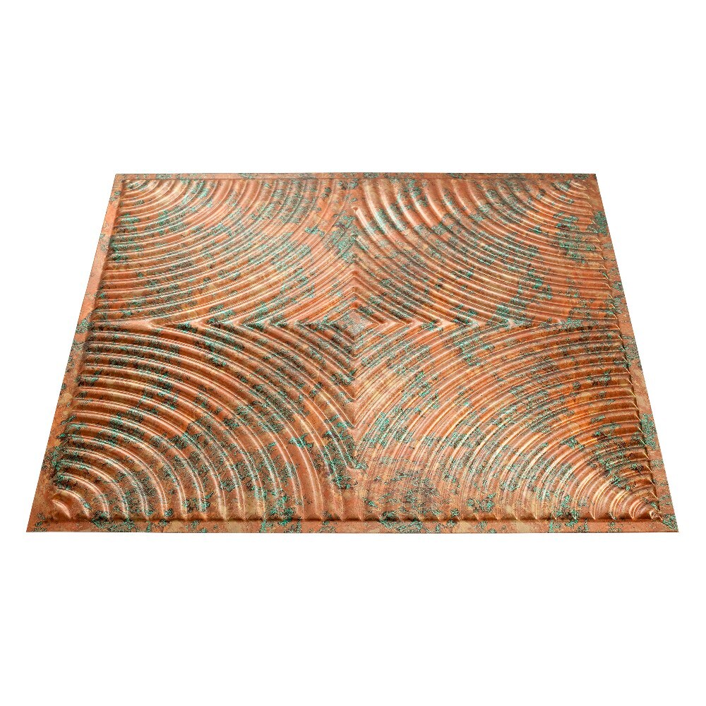 Fasade G74-11 24-in x 24-in Echo Copper Fantasy PVC Surface-mount Ceiling Tile (1-Pack, 4-sq ft / Case)