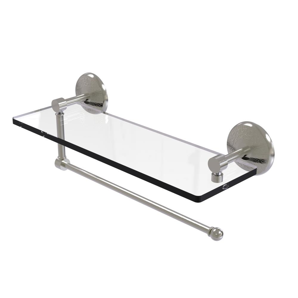 Allied Brass Prestige Monte Carlo Satin Nickel 1-Tier Wall Mount ...