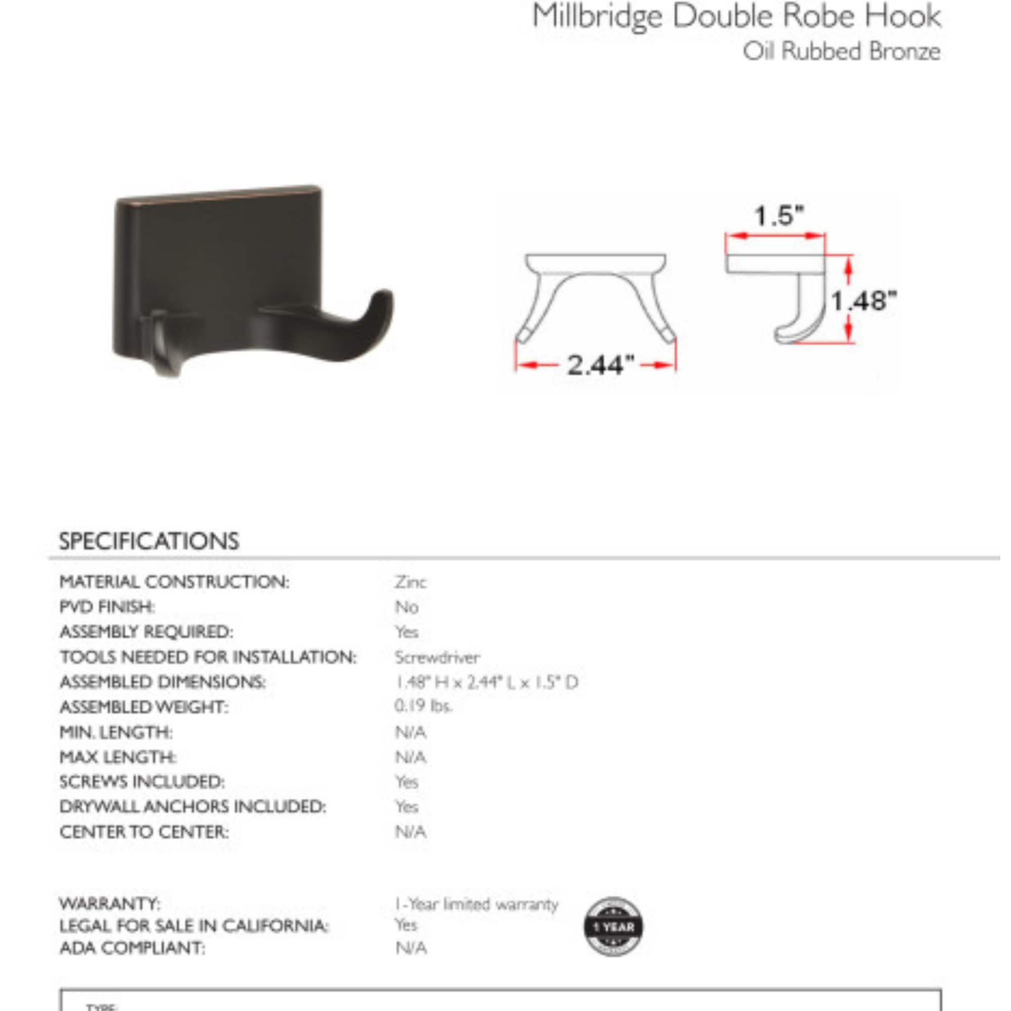 Design House 539262 Decorative-Wall-Hooks - View #7