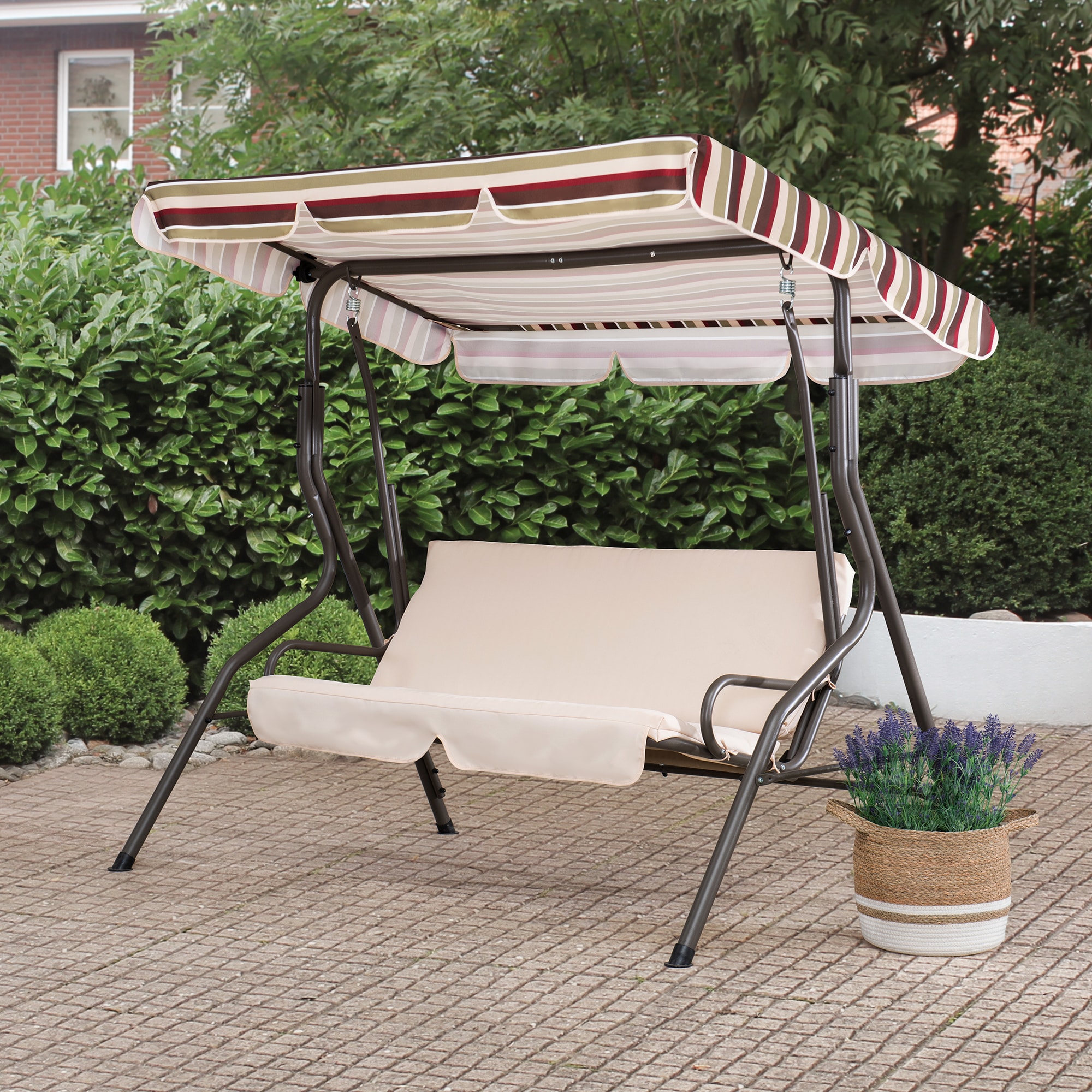 Swing with canopy online lowes