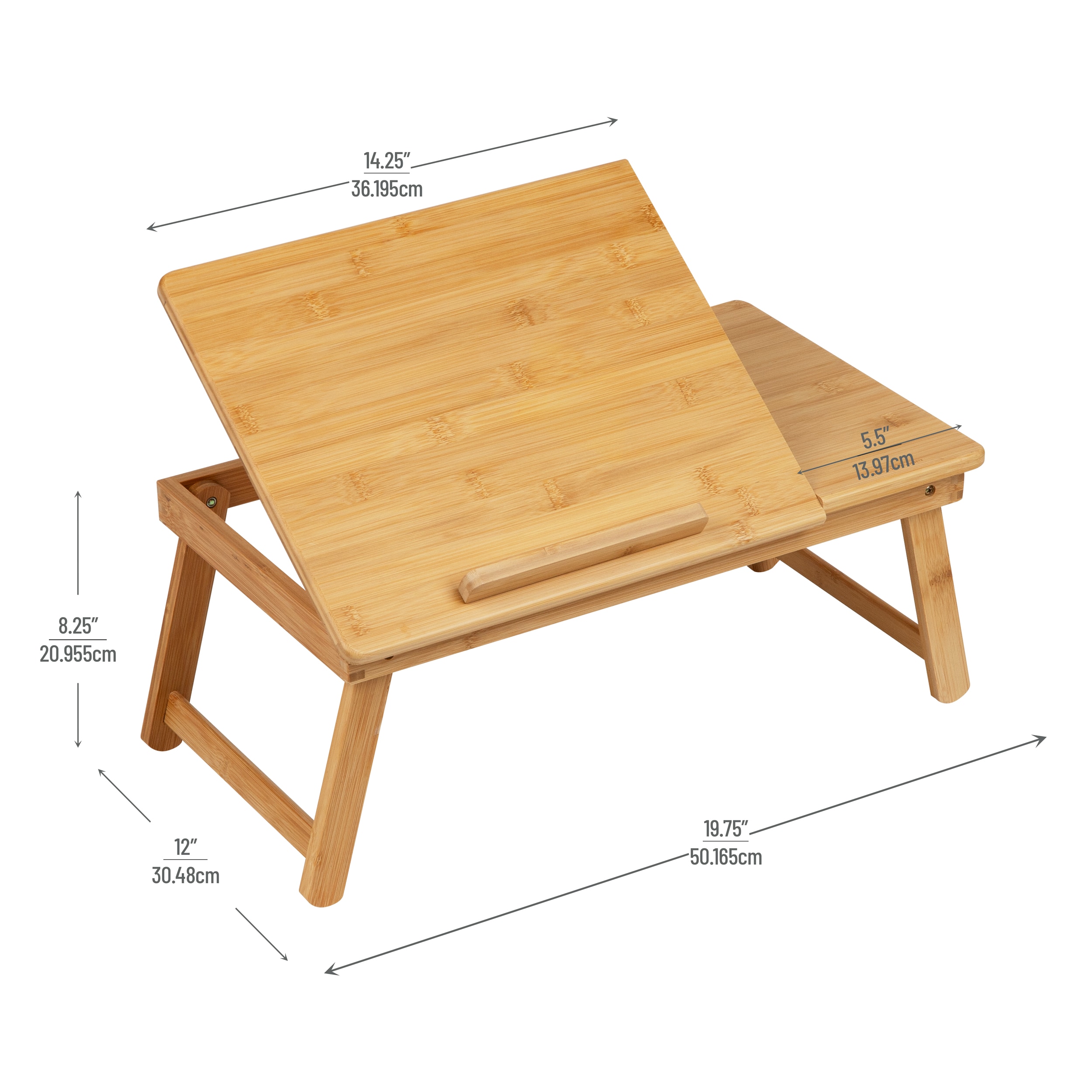 Mind Reader BEDTRAYBM-BRN desks - View #3