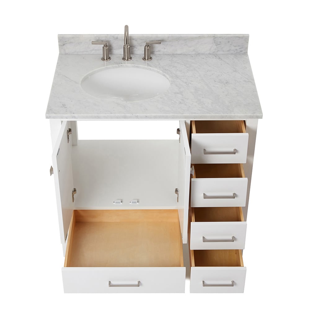 ARIEL A037SLCW2OVOWHT Bath-Vanity-Combo - View #6