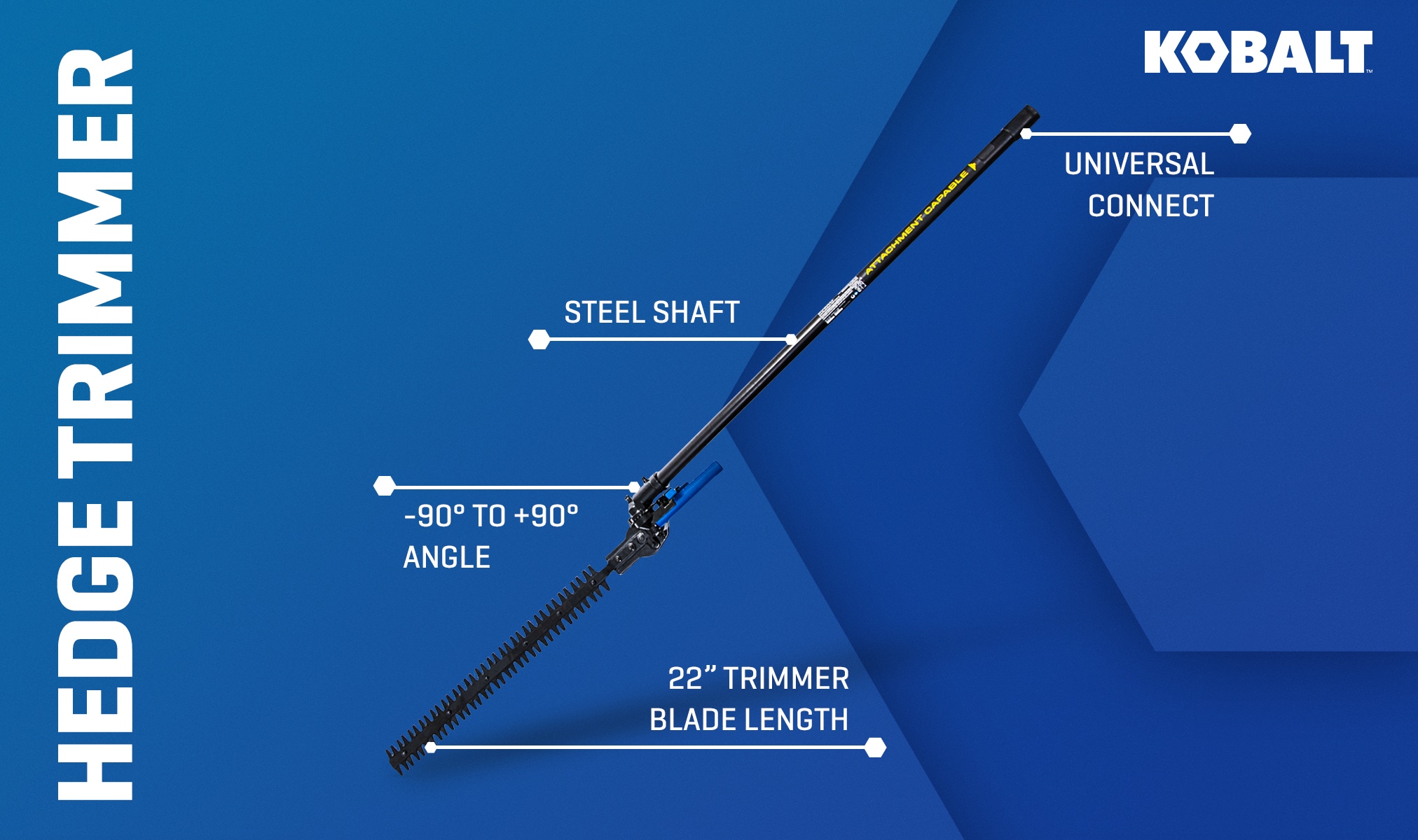 Kobalt Universal Connect Hedge Trimmer Attachment in the String Trimmer  Attachments department at