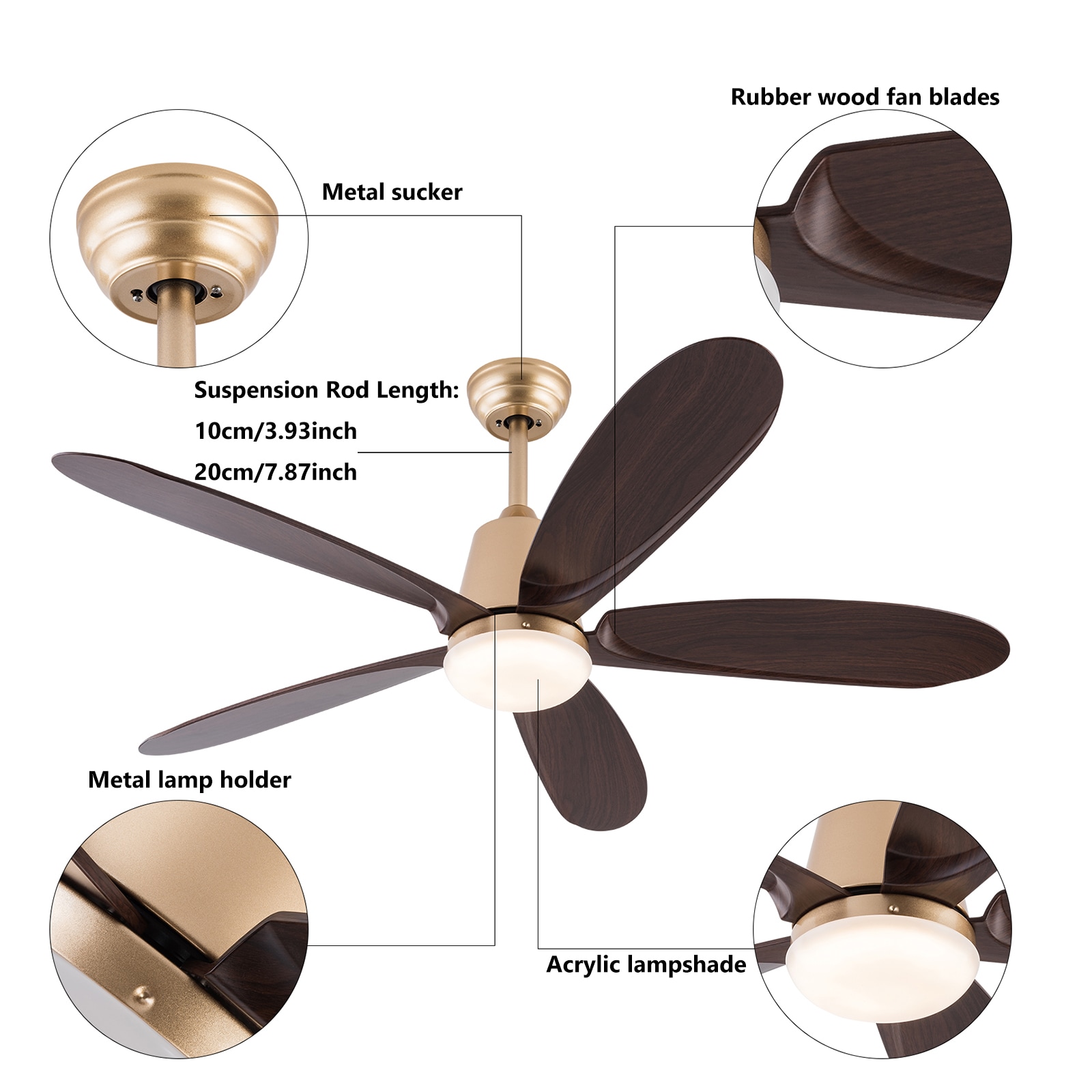 Oukaning JZUCOD-00540099 Ceiling-Fans - View #6