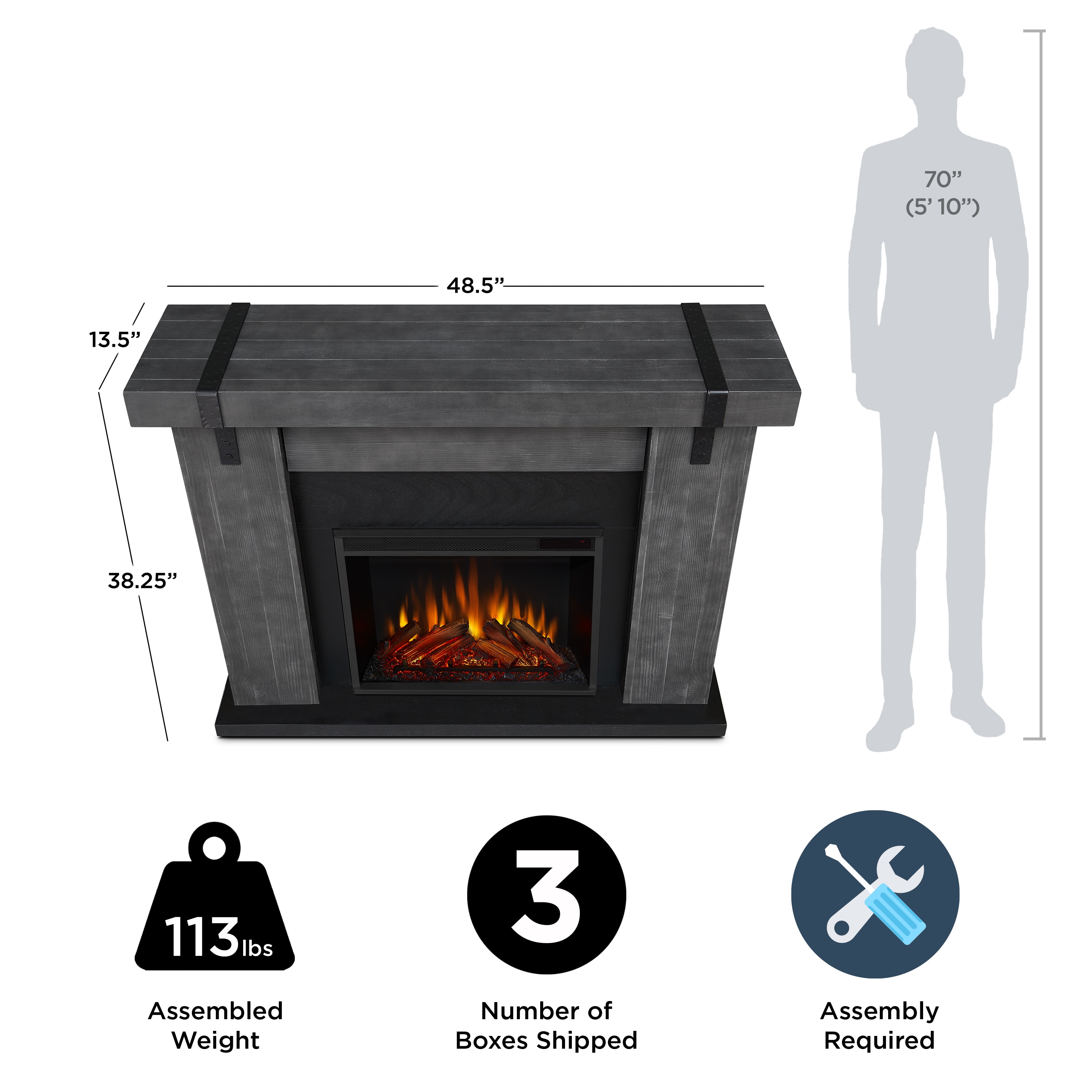 Real Flame 9220E-GBW Electric-Fireplaces - View #8