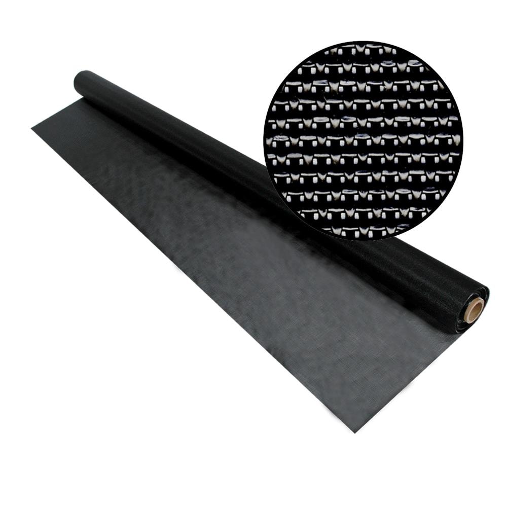 Phifer 3007936 SunTex 90 8-ft x 50-ft Black Polyester Screen mesh