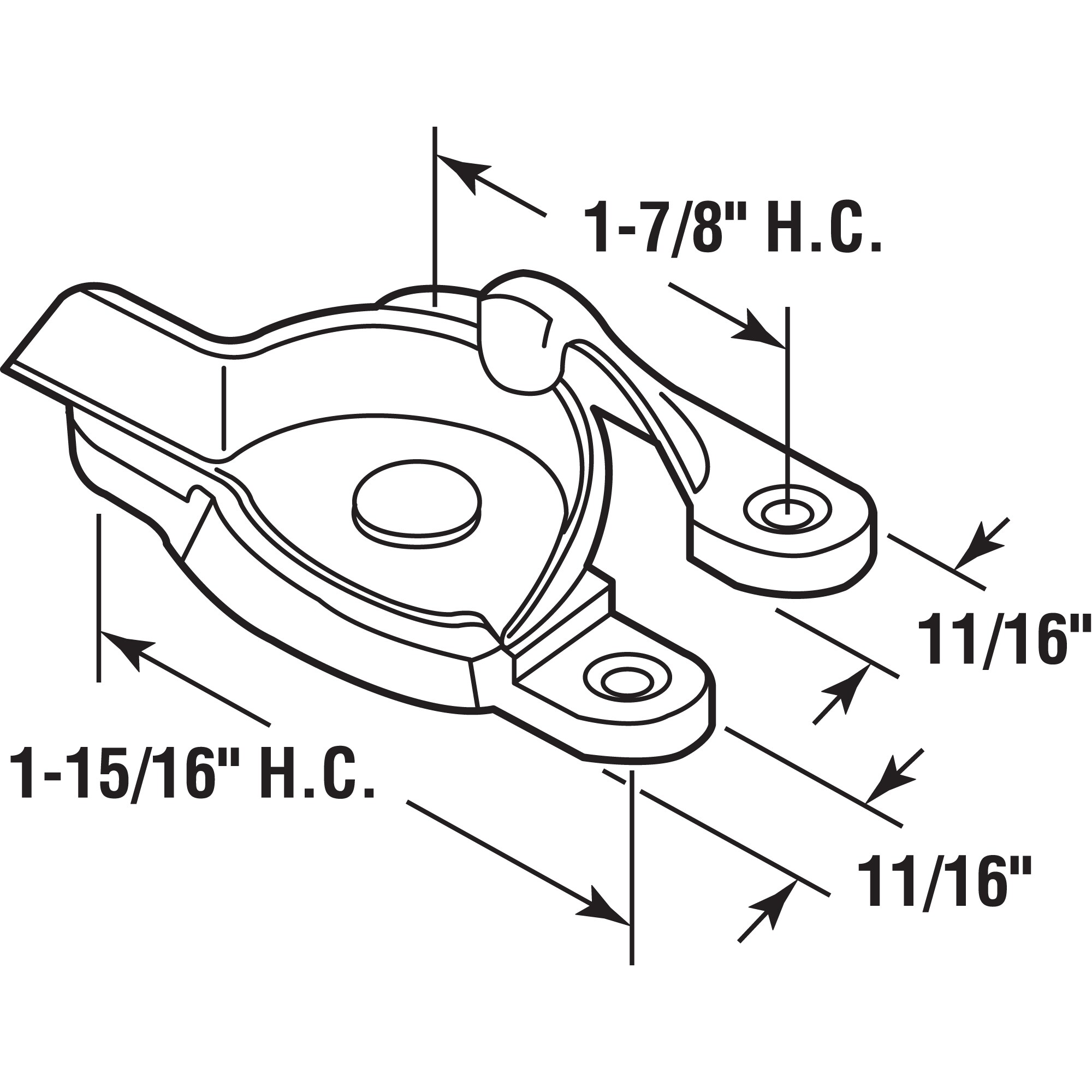 Prime-Line F 26208 Horizontal-Sliding-Window-Sash-Locks - View #2