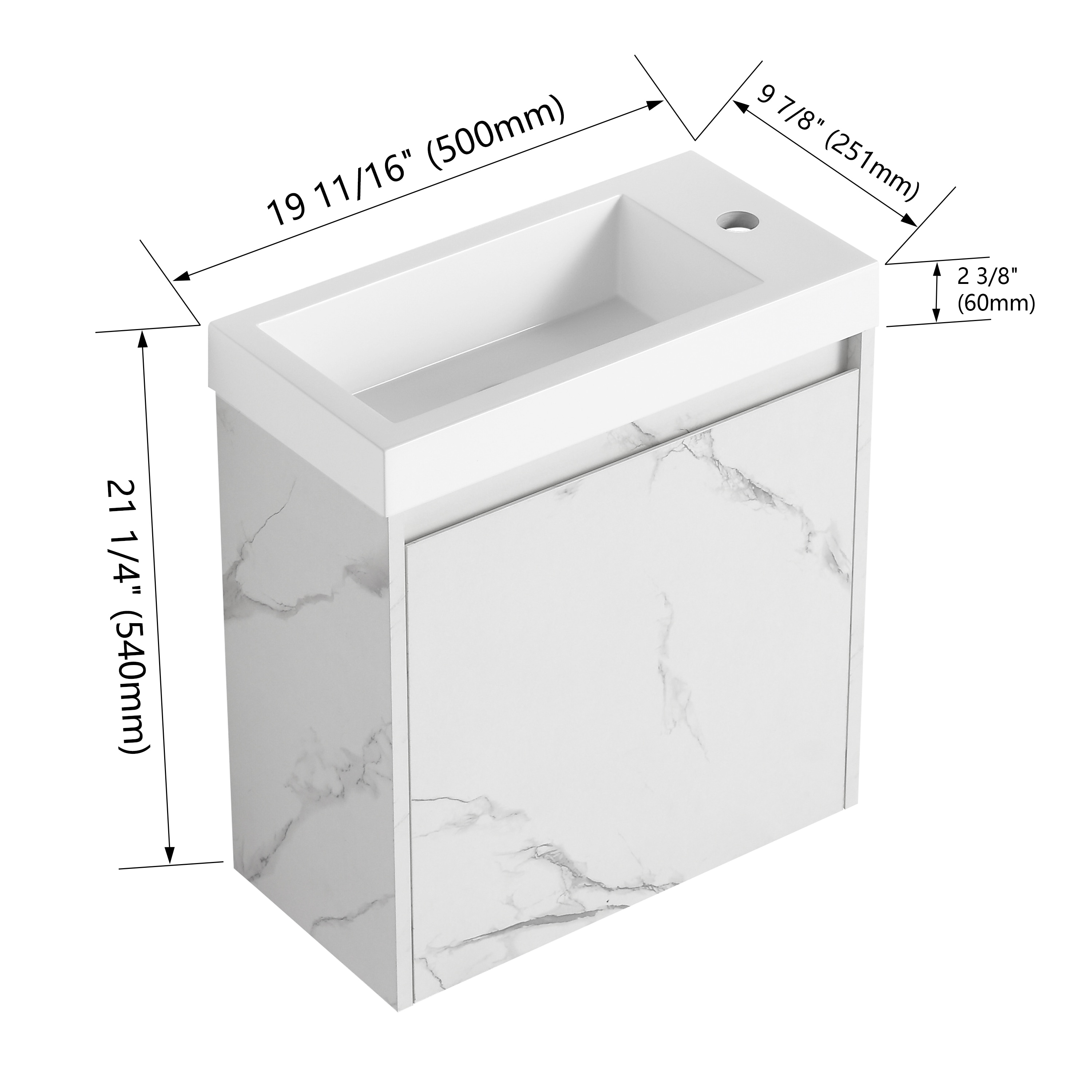 WELLFOR GLEM-66401 Bath-Vanity-Combo - View #3