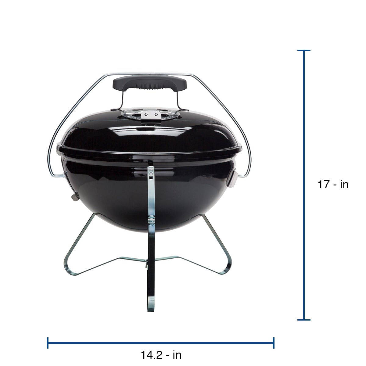 Smokey Joe Premium 14-in W Black Kettle Charcoal Grill in the Charcoal Grills department Lowes.com