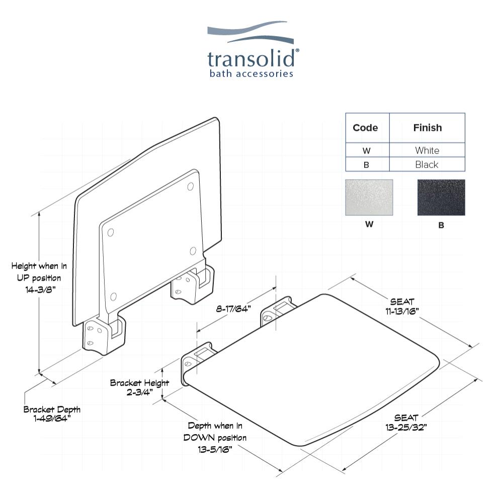 Transolid TFSS1313-09 Bath-Safety-Seats-Benches - View #5