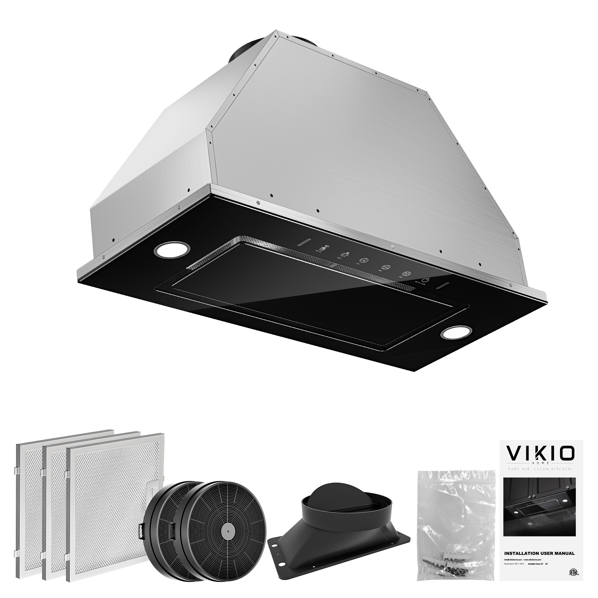 VIKIO VKLB0136B Undercabinet-Range-Hoods - View #10
