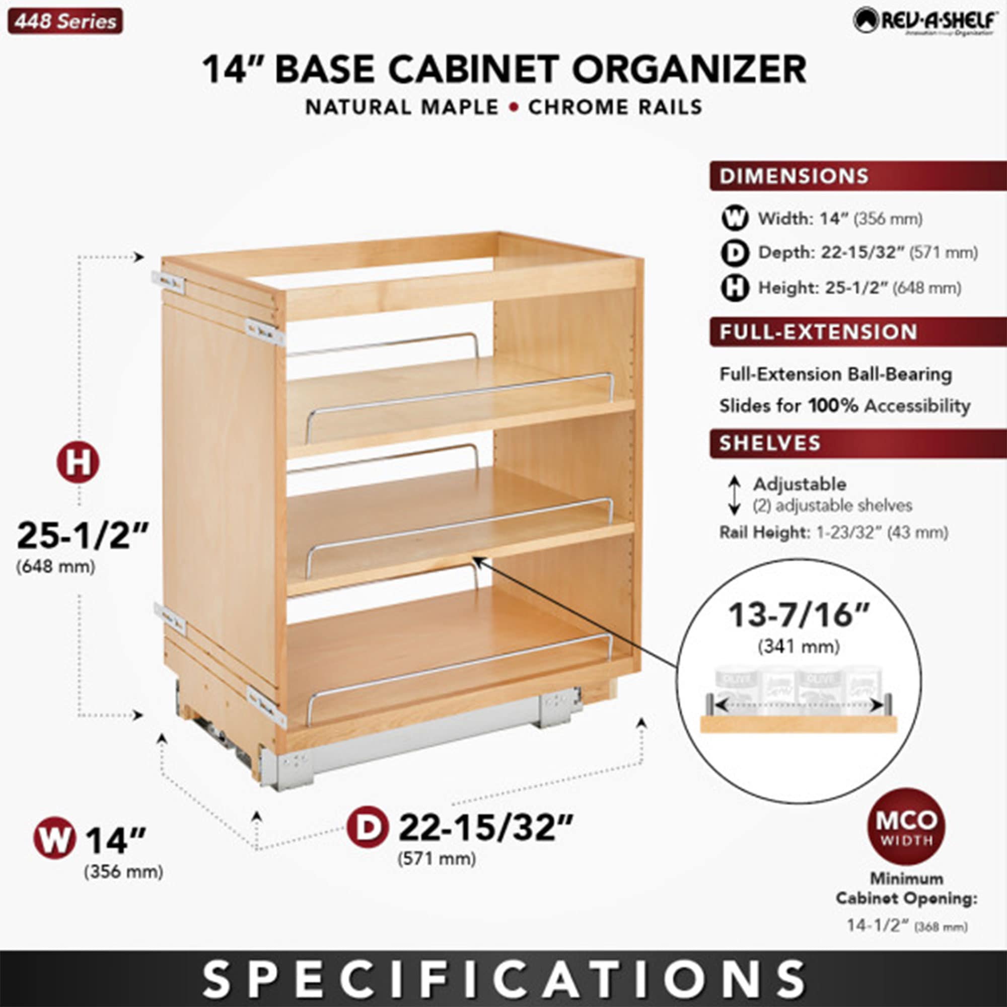 Rev-A-Shelf 252013 Pull-Out-Cabinet-Baskets - View #4