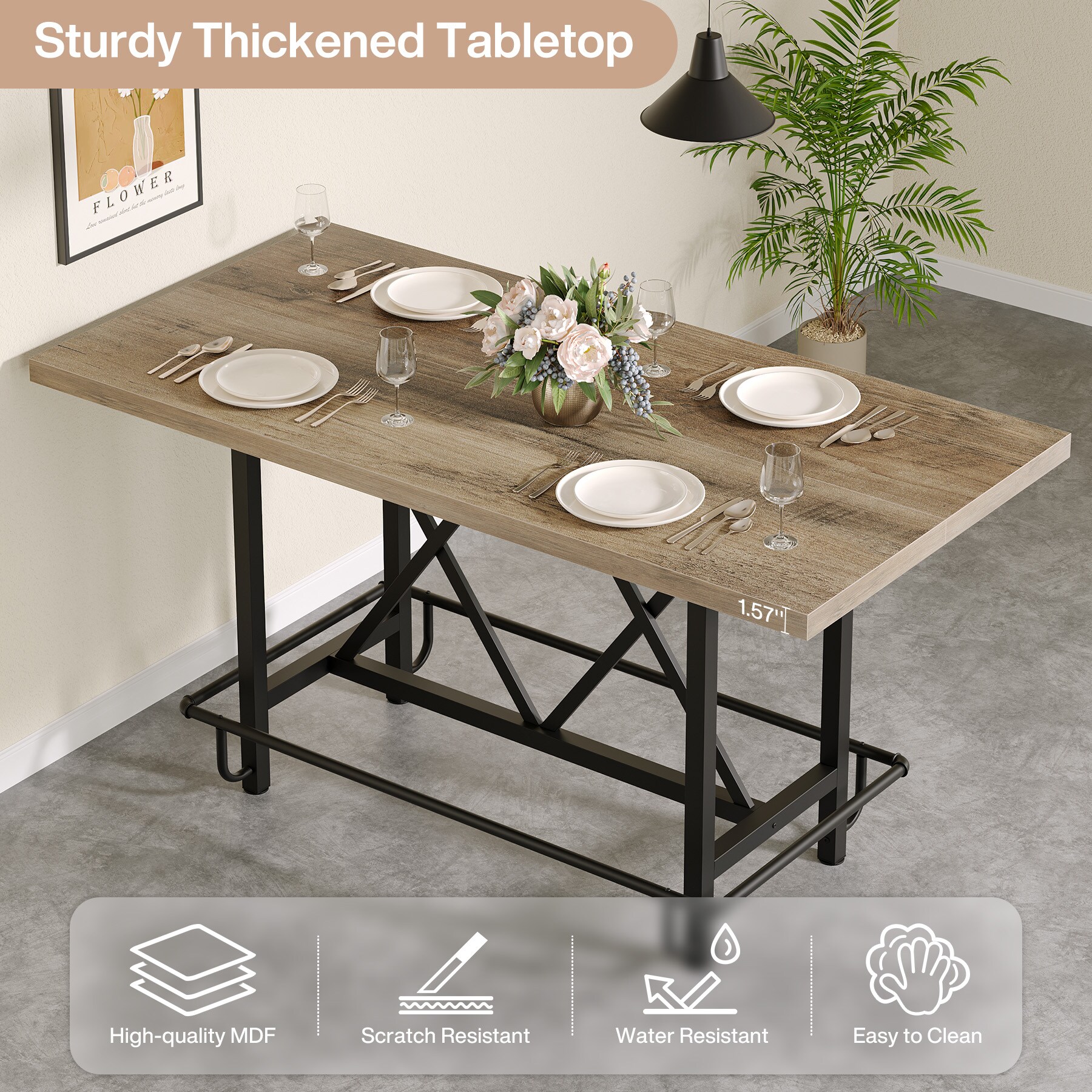 Fnova LWTJ-JW0954 Dining-Tables - View #4