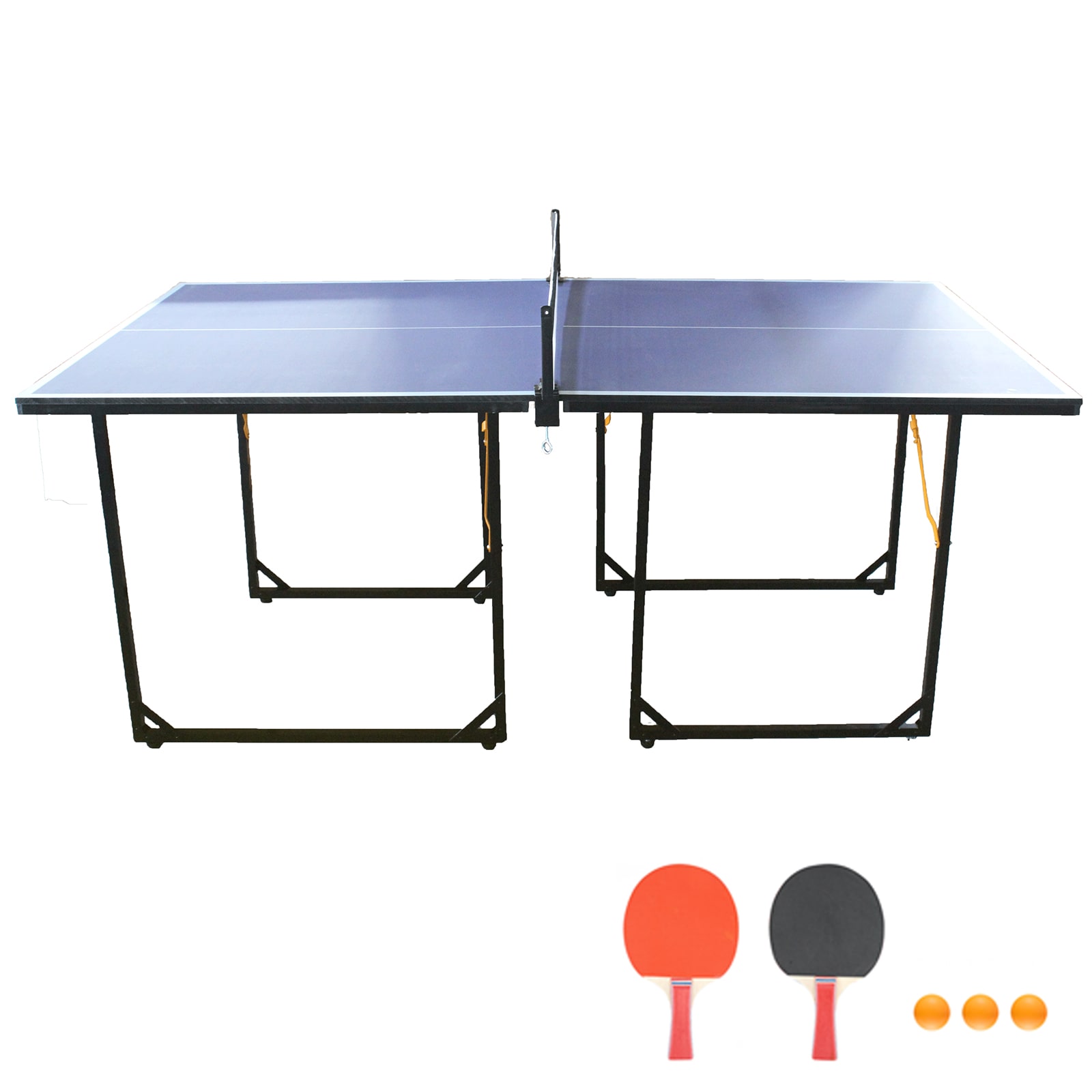 Kahomvis KLB-QPH2-577 Table Tennis Tables 72-Inches Indoor/Outdoor Freestanding Ping Pong Table