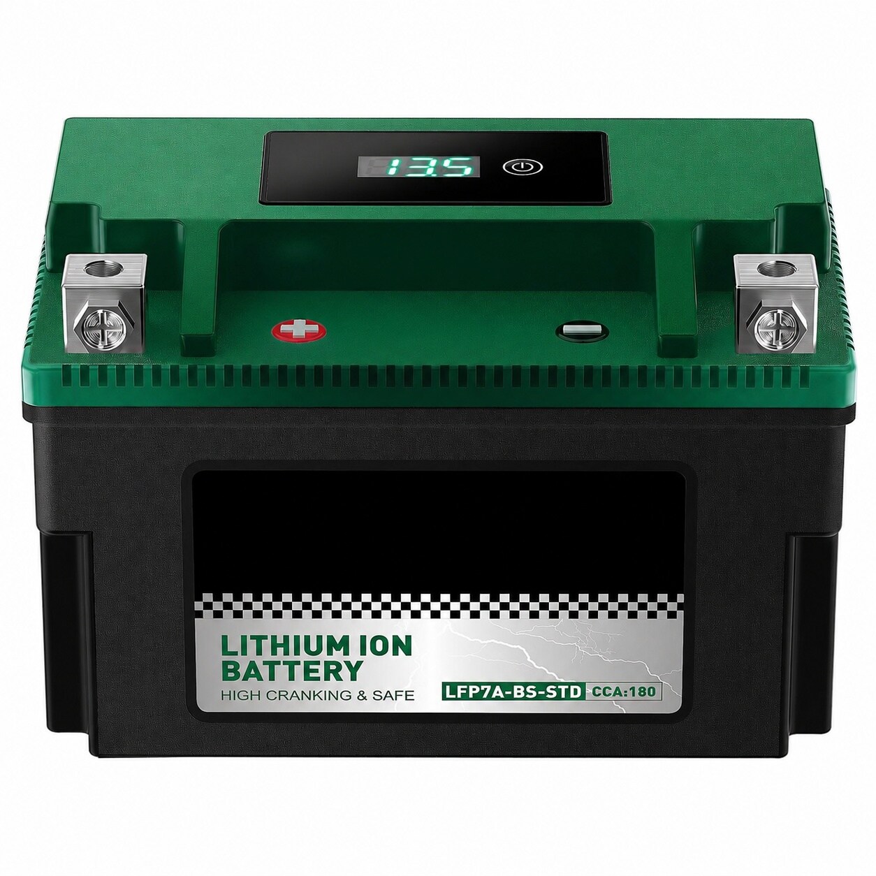 Misopily  Iron Power Cell 180 CCA High Performance Lightweight for Motorcycle ATV Moped Lawn Mower Generator Fast Charging BMS Ready