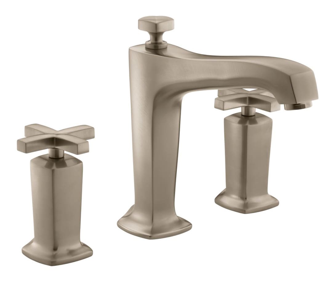 Kohler Margaux Vibrant Brushed Bronze 2 Handle Deck Mount Roman Low Arc Bathtub Faucet At 8588