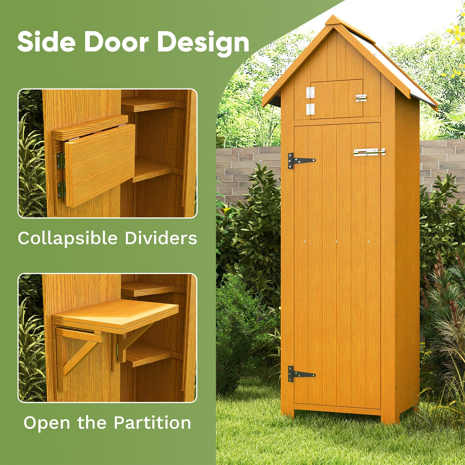 Patiowell 1.5-ft x 2-ft Storage Shed (Floor Included) in the Wood ...