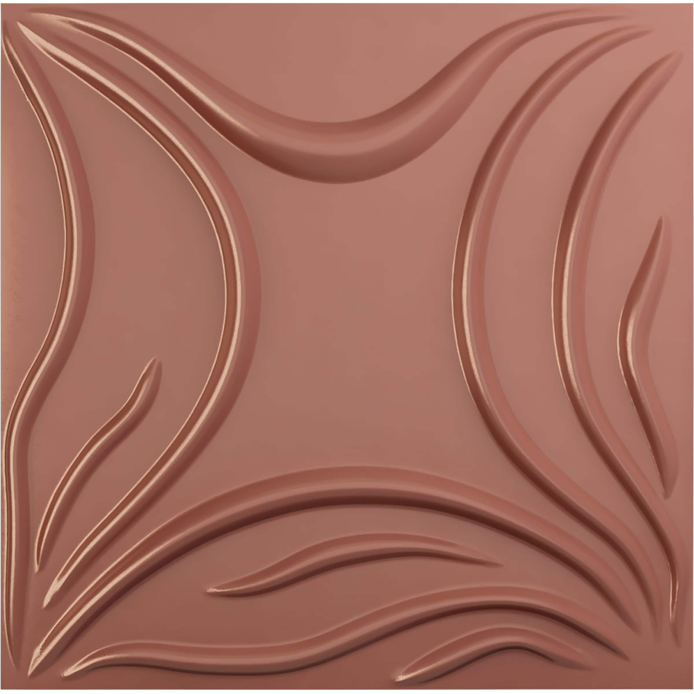 Ekena Millwork WP20X20SVFCP 19-5/8-in x 19-5/8-in Embossed Paintable/Stainable Pink PVC Wall Panel (