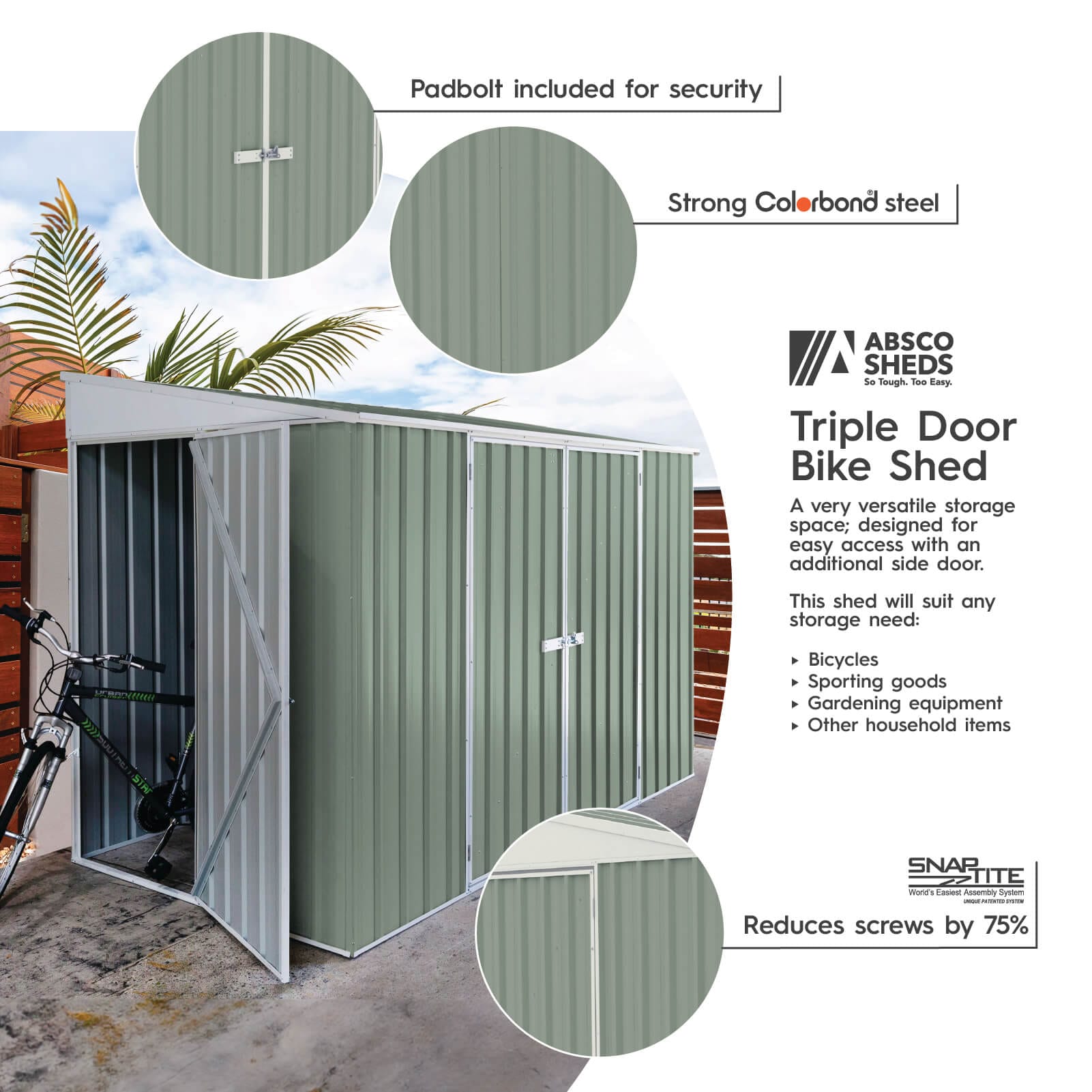 ABSCO AB1103 Metal-Storage-Buildings-Sheds - View #2