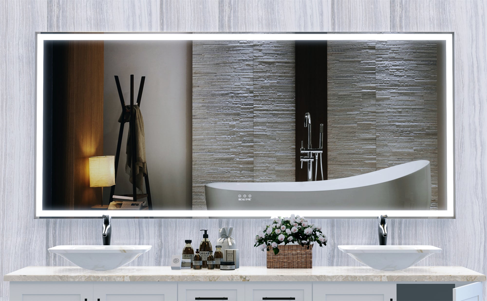 BABOOM BOM-8115598-OR Framed-Bath-Mirrors - View #2