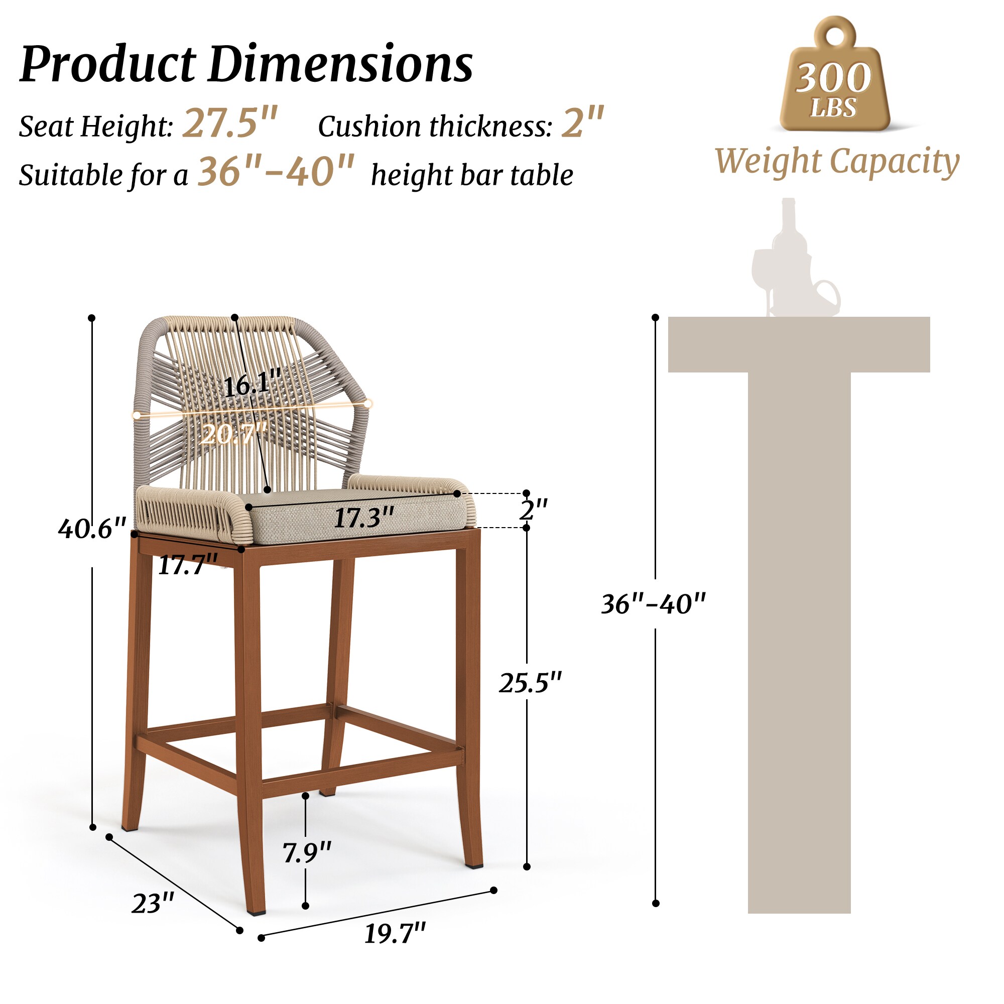 Yurevna JY-038-02LS Patio-Chairs - View #2
