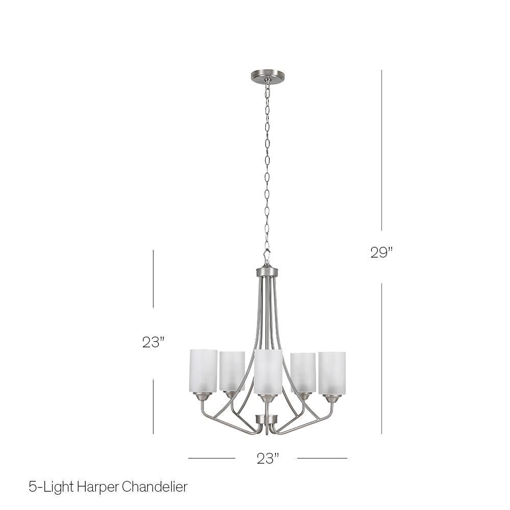 Catalina Brushed Nickel French Country/Cottage Chandelier at Lowes.com