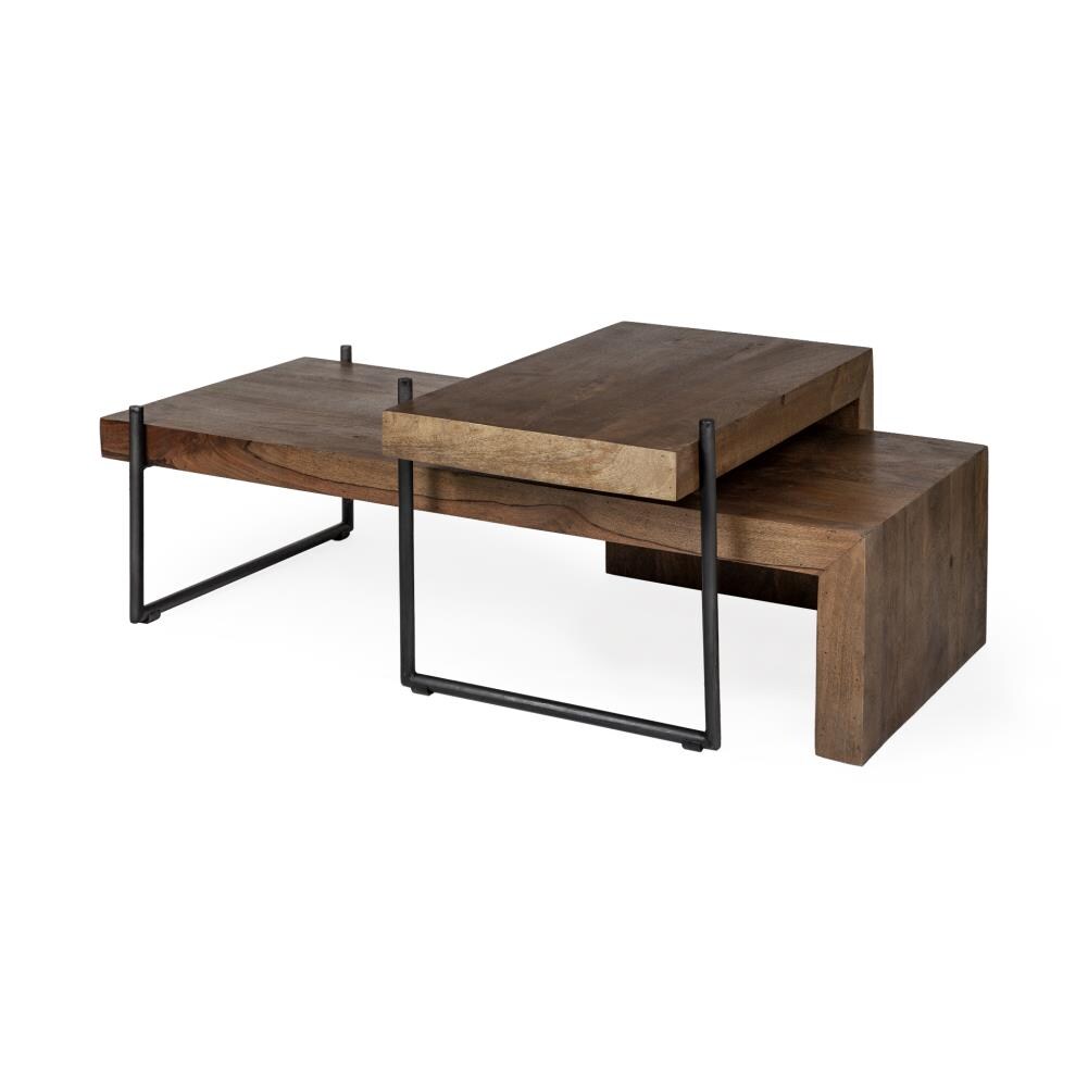 Mercana 67843-AB Maddox Not too dark nor too light, the wood is smooth textured with a warm, brown finish that highlights its natural beauty Mango Wood Country Coffee Table
