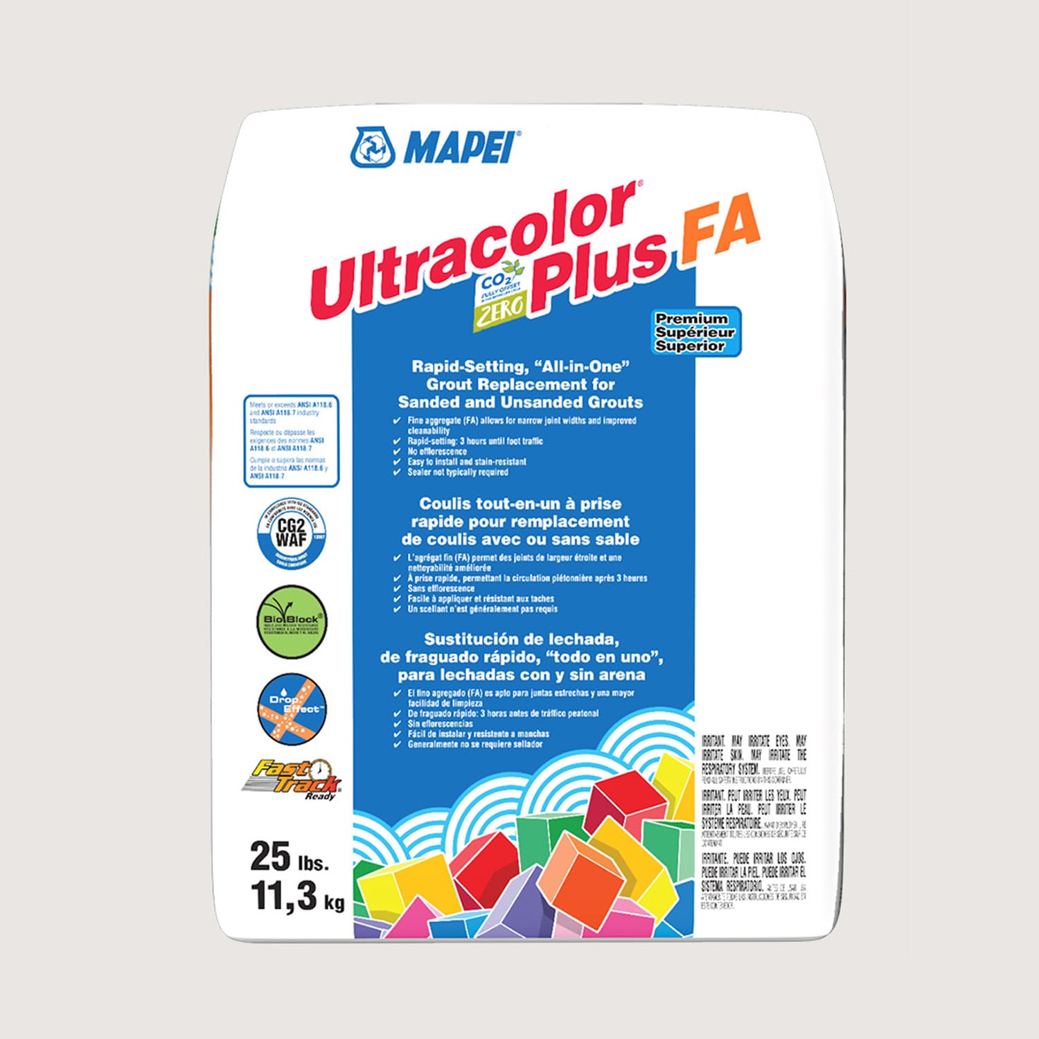 MAPEI 6BU503811 Ultracolor Plus FA Avalanche #5038 All-in-one Grout (25-lb)