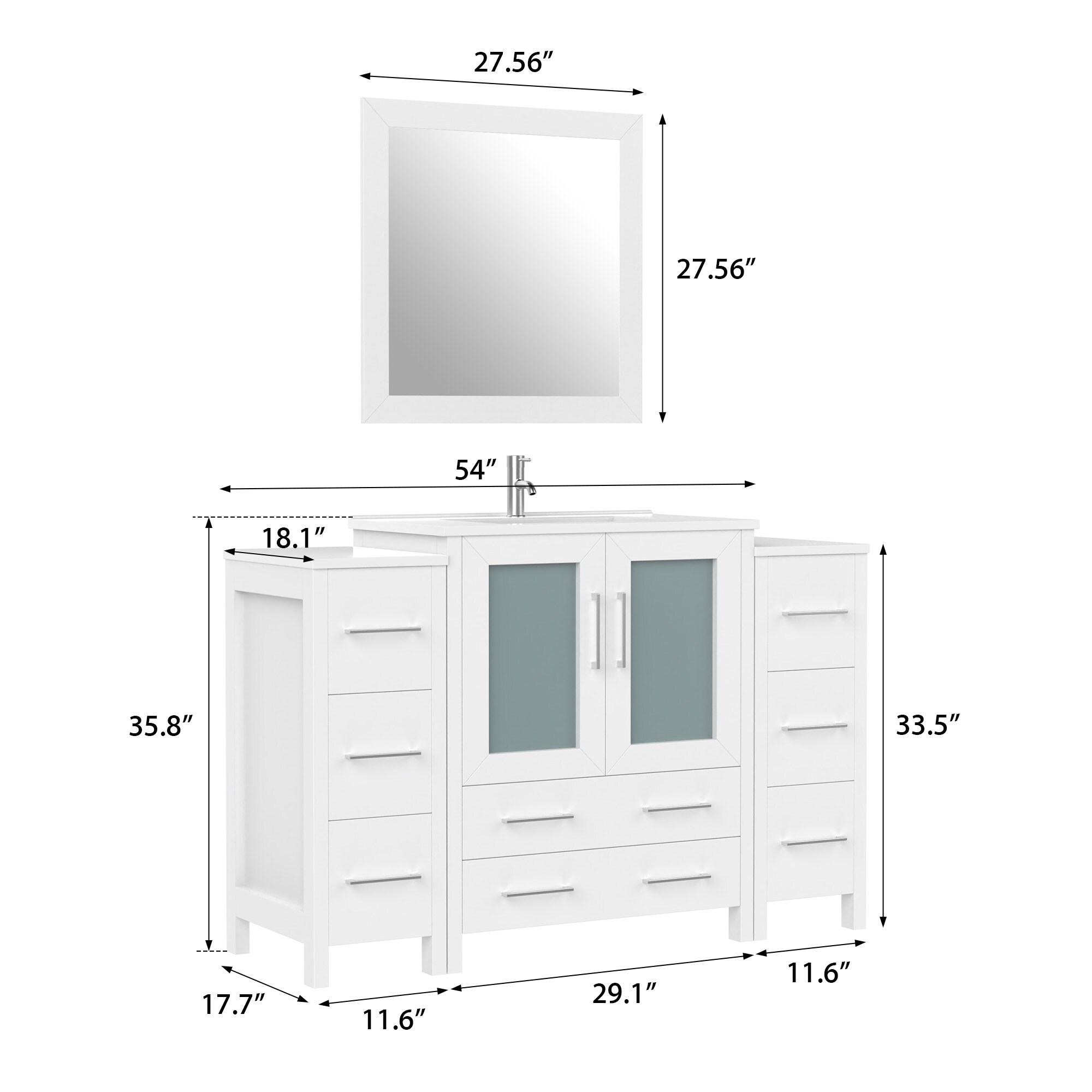 Vanity Art VA3030-54W Bath-Vanity-Combo - View #15