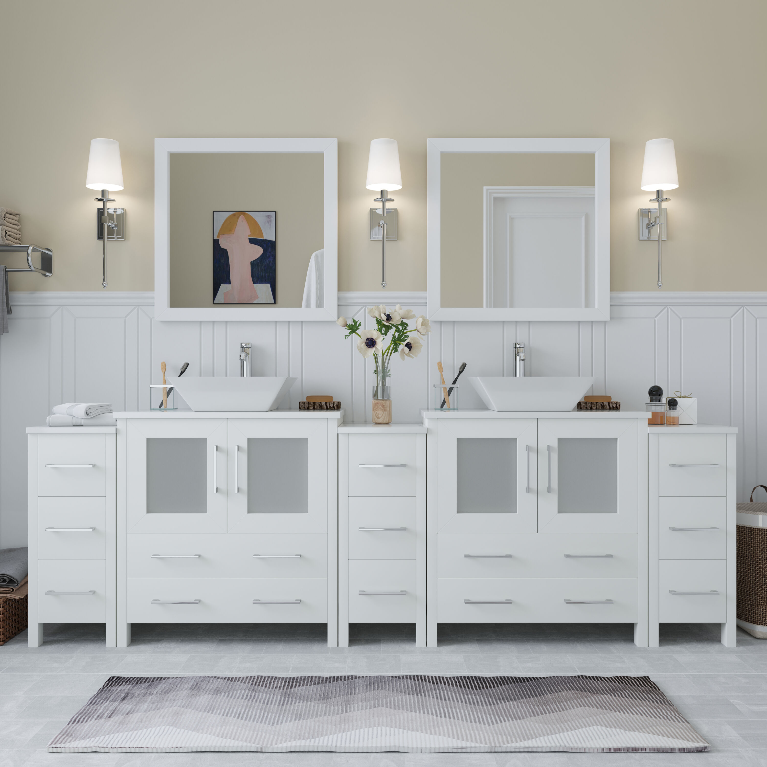 96 inch bathroom vanity deals without top