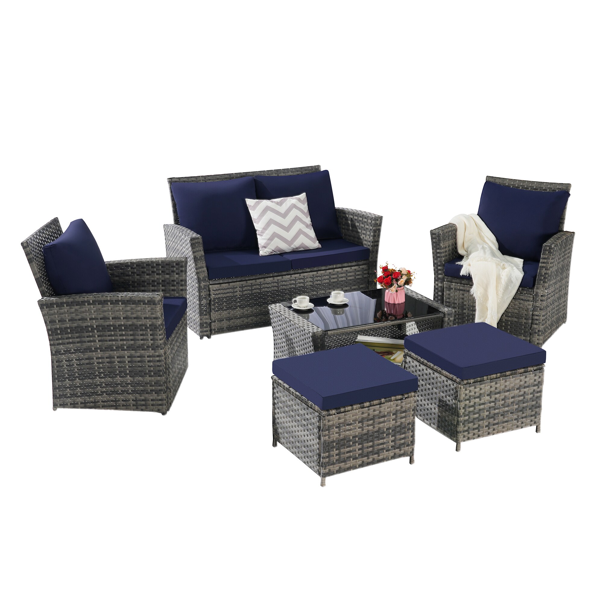 SINOFURN SYB670038NY Patio-Conversation-Sets - View #5