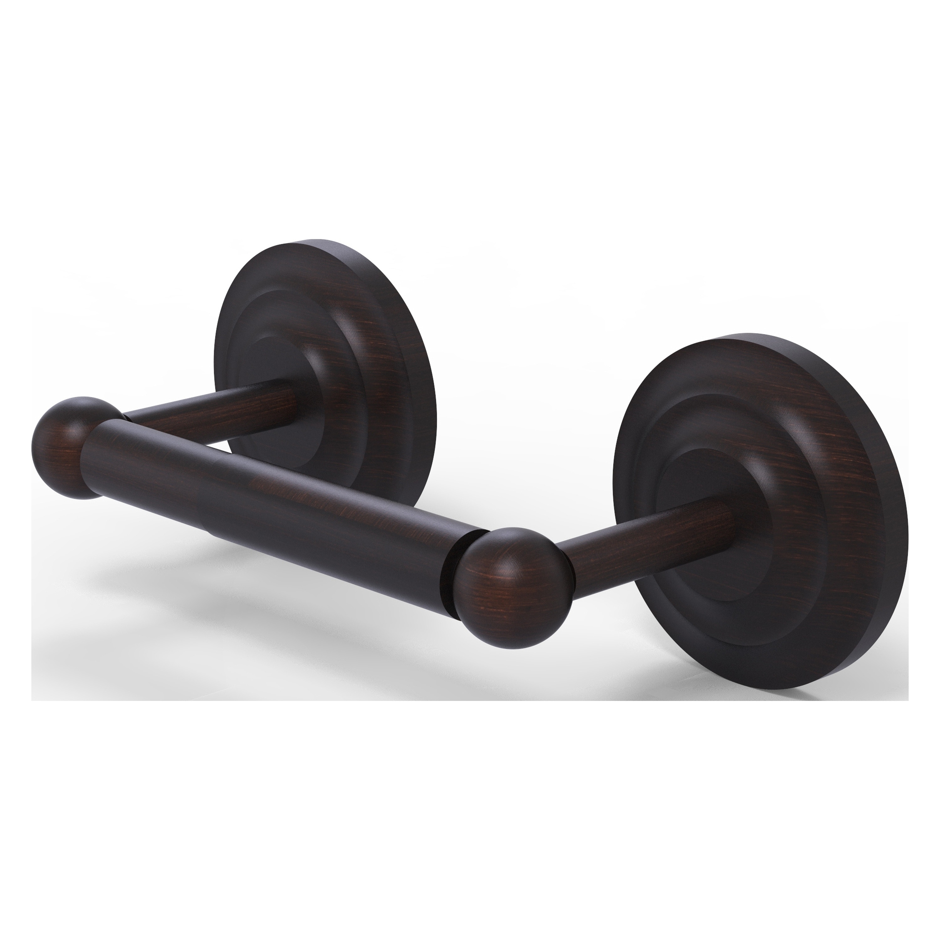Allied Brass PQN-24-VB Prestige Que New Venetian Bronze Wall mount Double post Toilet Paper Holder 1 -Rolls