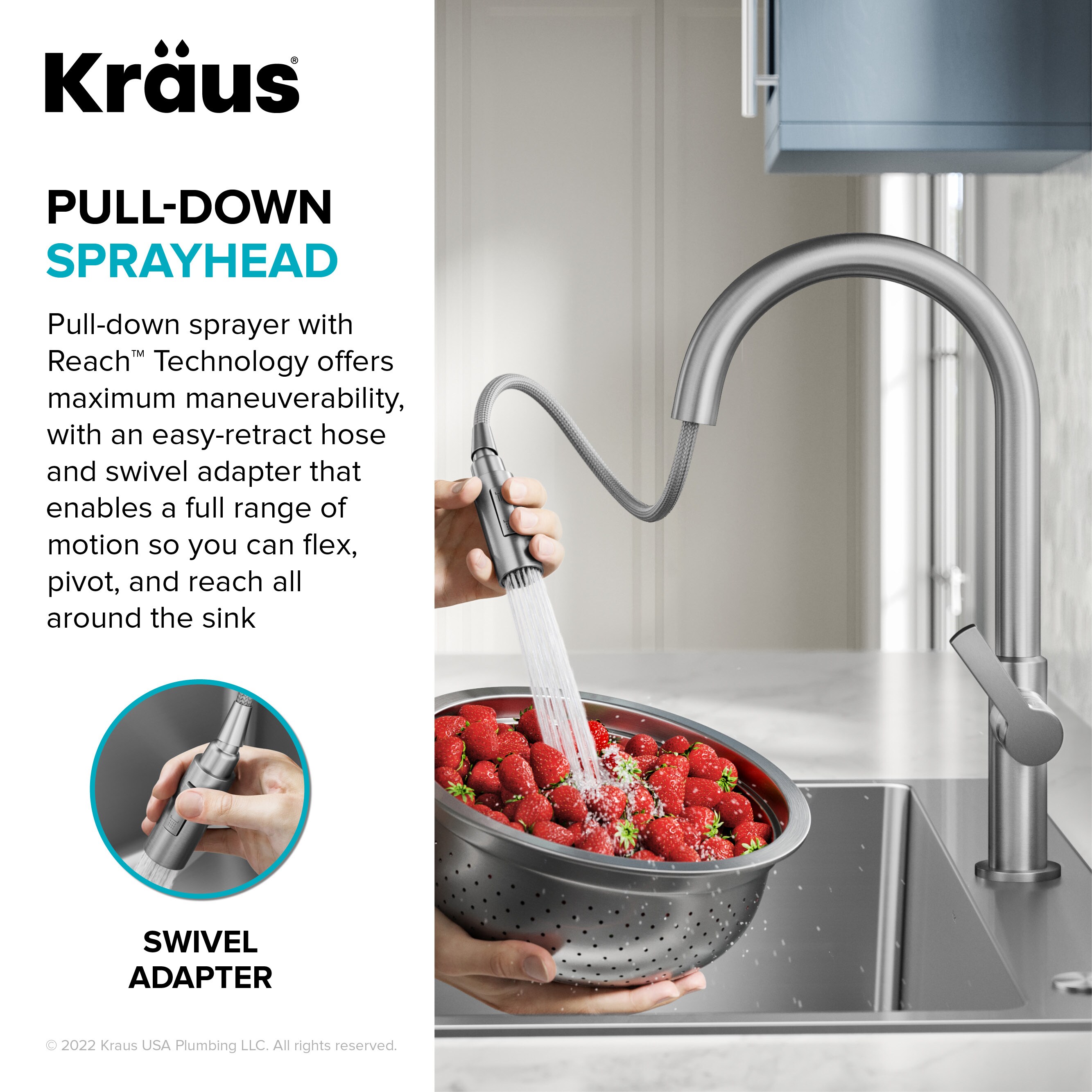 Kraus Standart Pro Dual Mount 33 In X 22 In Stainless Steel Single Bowl