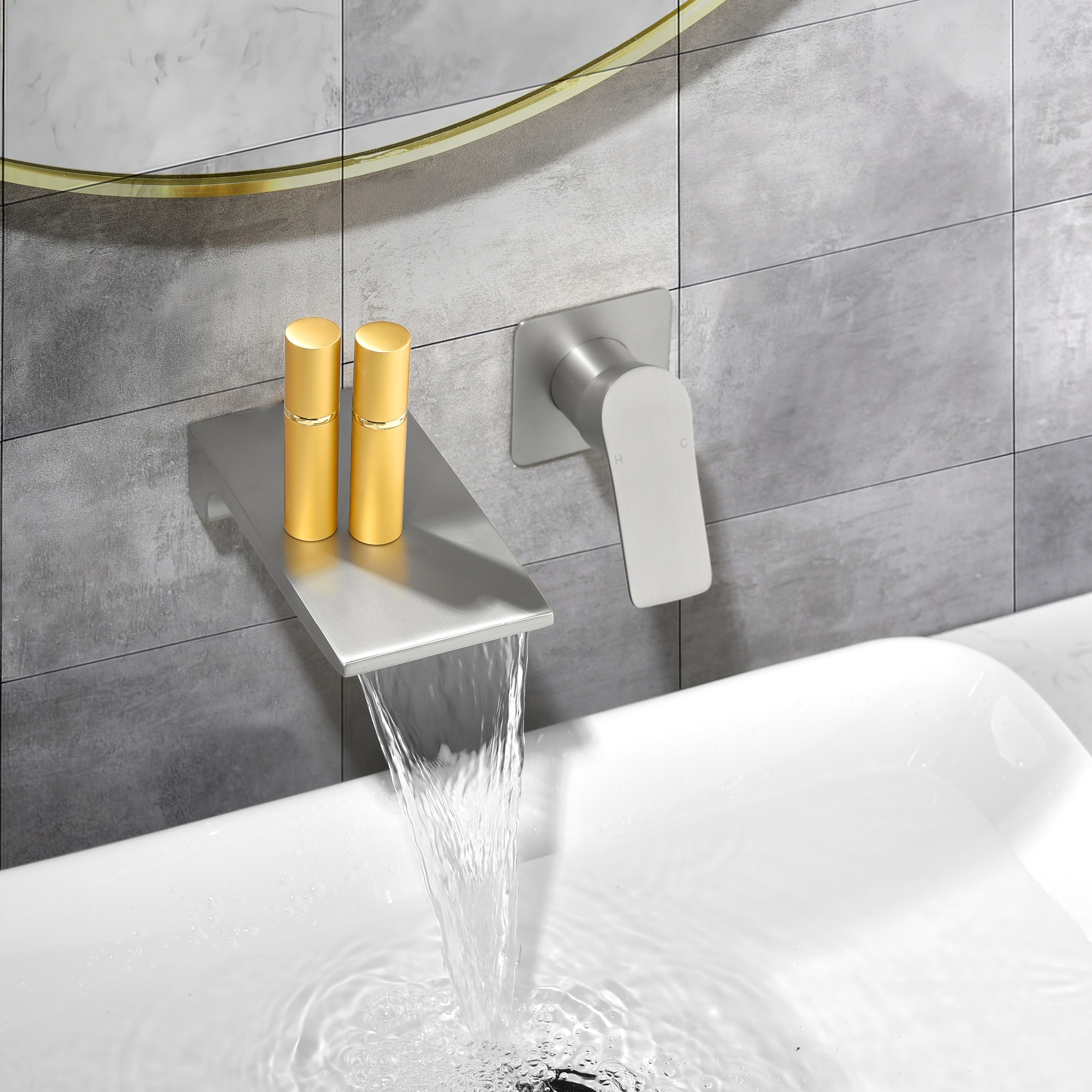 WELLFOR SMG-2410BN Roman-Tub-Faucets - View #2