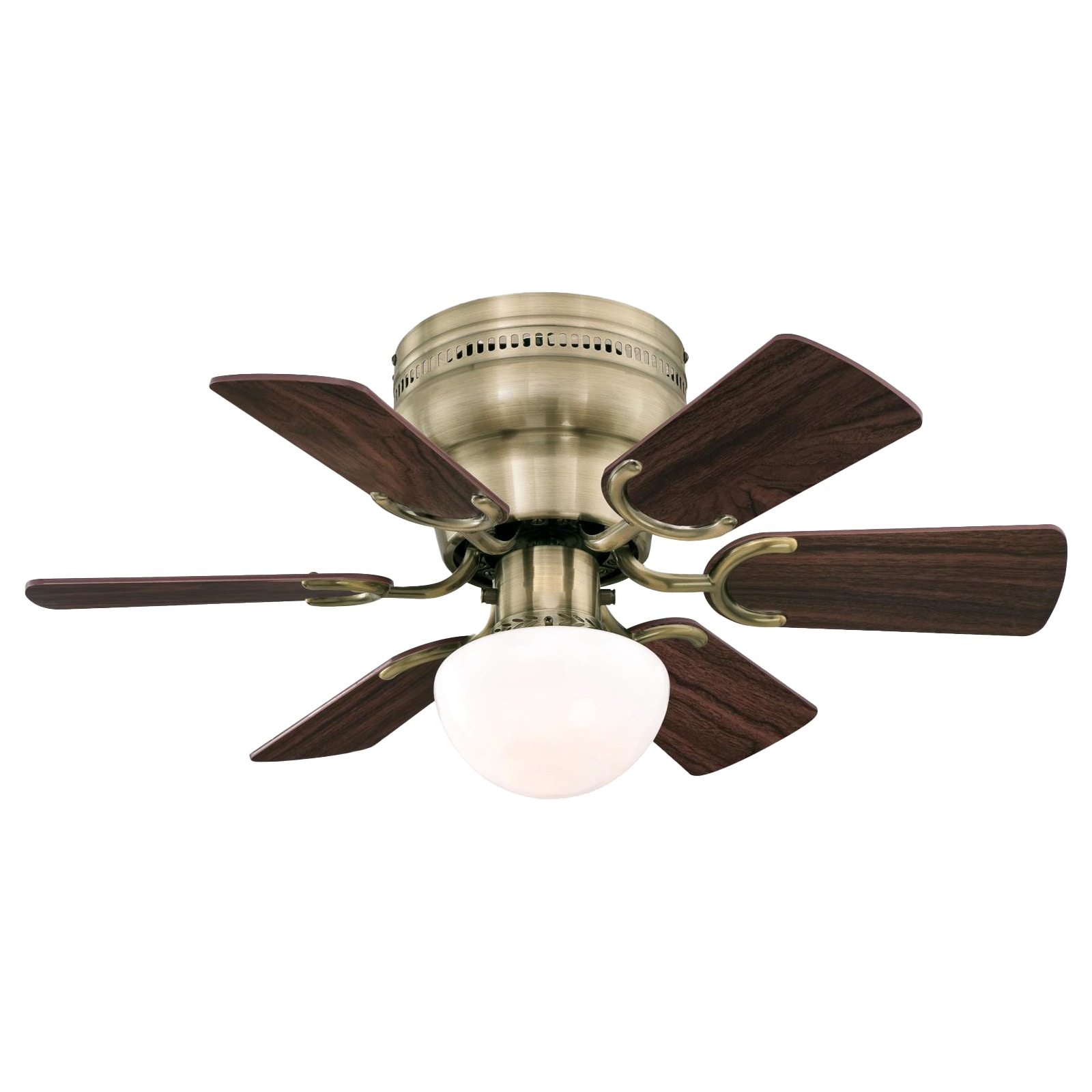 Ciata 30-in Antique Brass Indoor Ceiling Fan with Light (6-Blade 