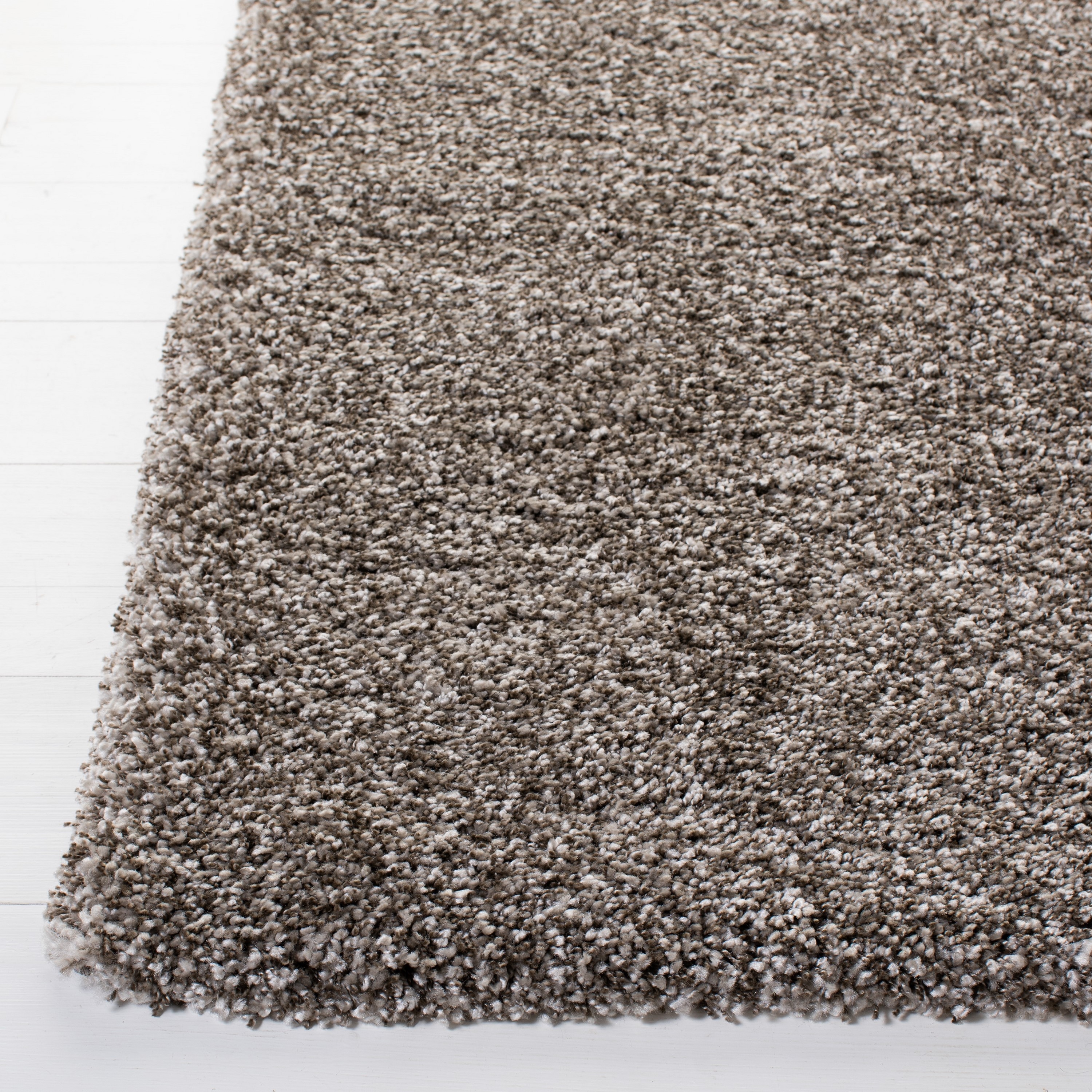 Safavieh Milan Shag 10 X 10 (ft) Gray Square Indoor Solid Area Rug ...