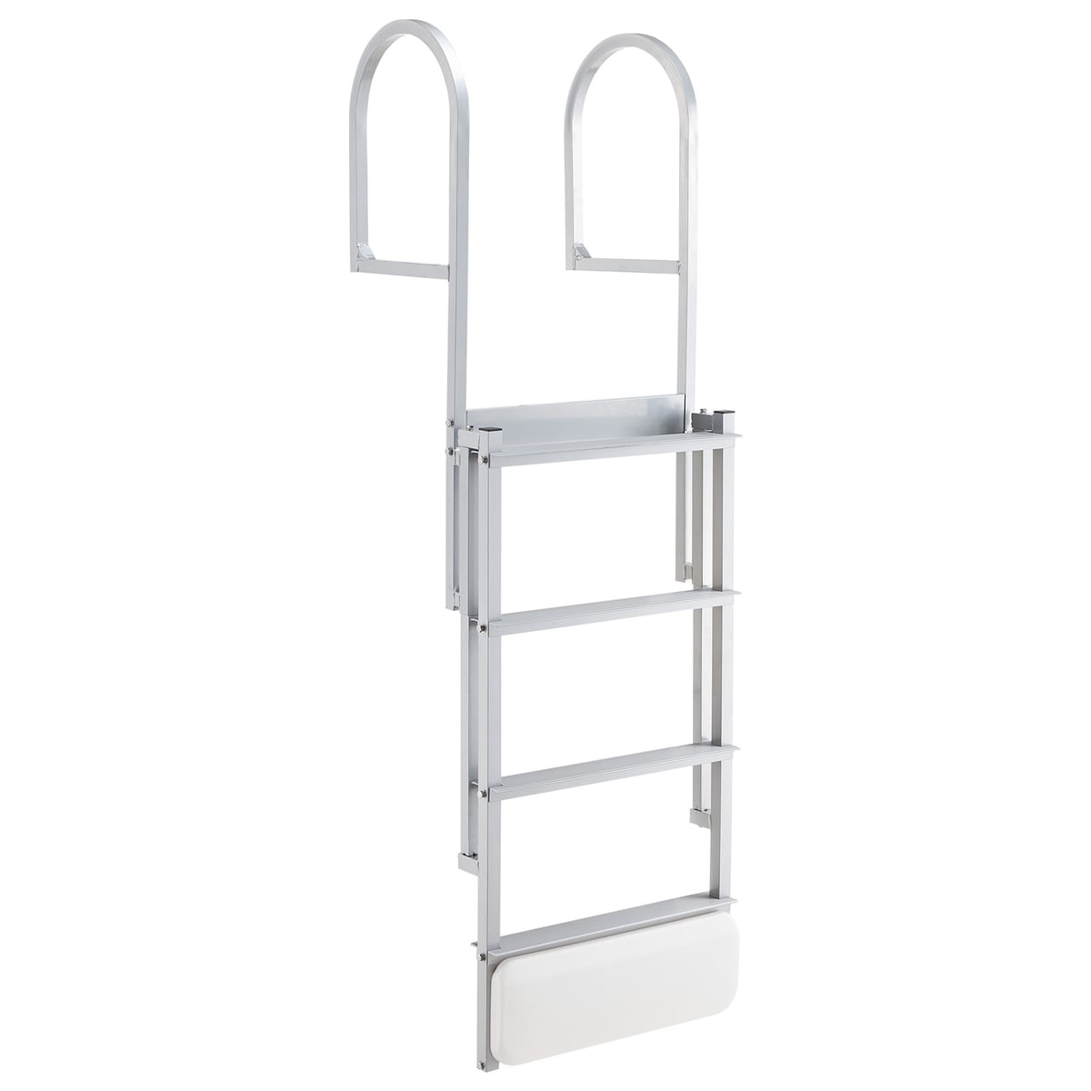 Loheer 57.68-in H 4-Step Aluminum Retractable Dock Ladder with Auto-Lift Float