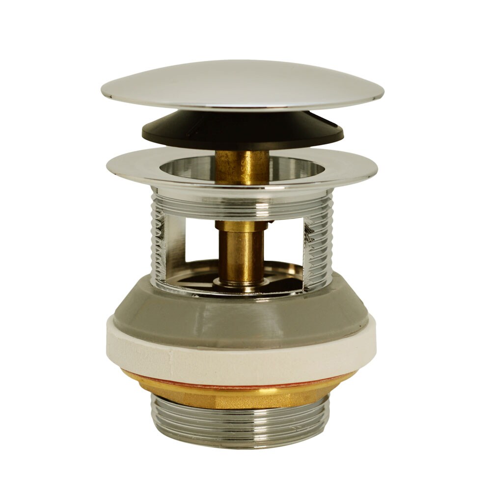 WESTBRASS D98R-05 Tip Toe Integrated Overflow Bath Drain In Polished Nickel