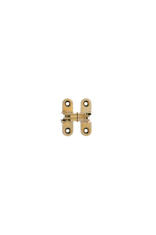 SOSS 203CUS4 203 1-3/4-in H Satin brass Mortise concealed Interior Door Hinge 2 -Pack
