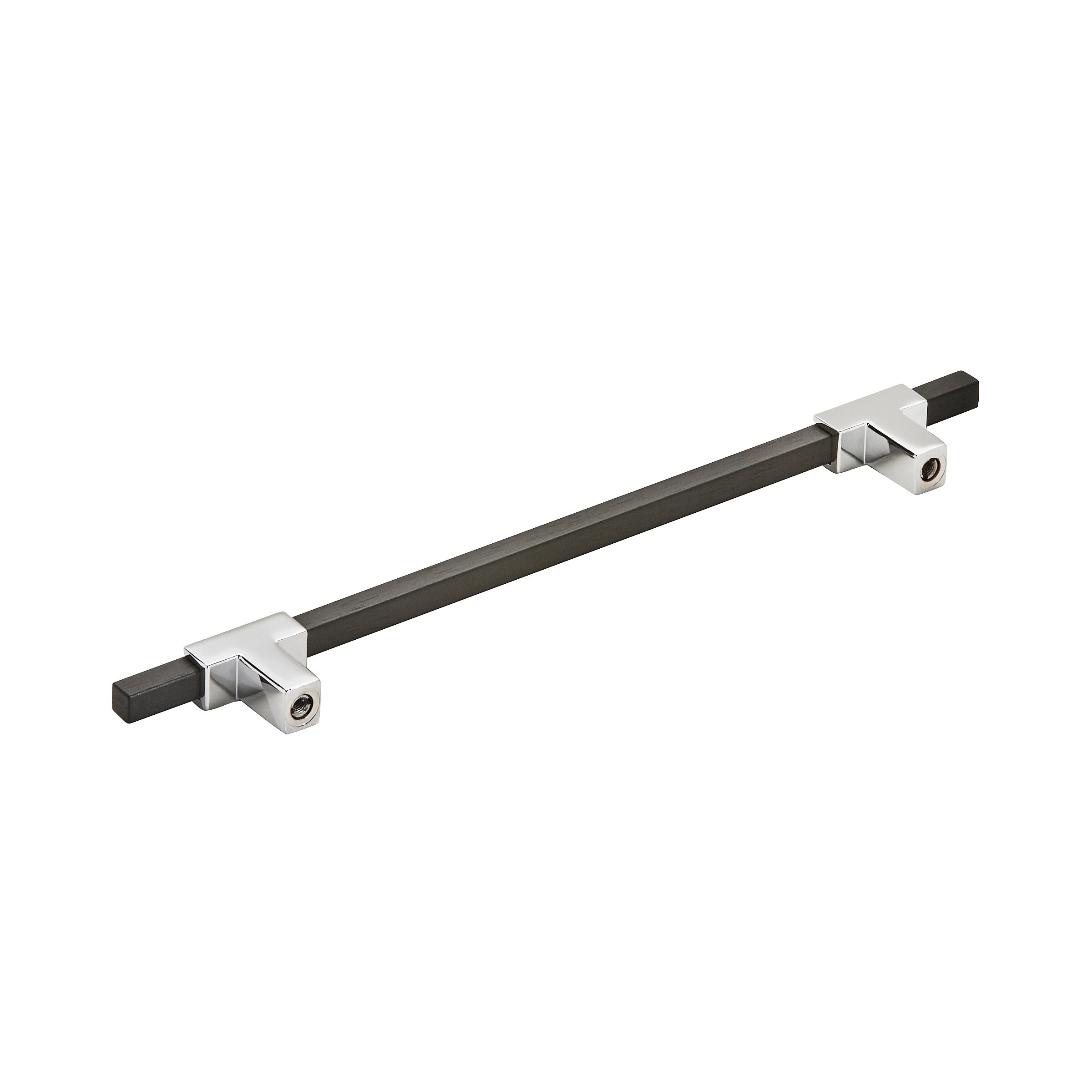 Urbanite 10.25" Matte Black and Chrome Bar Pull