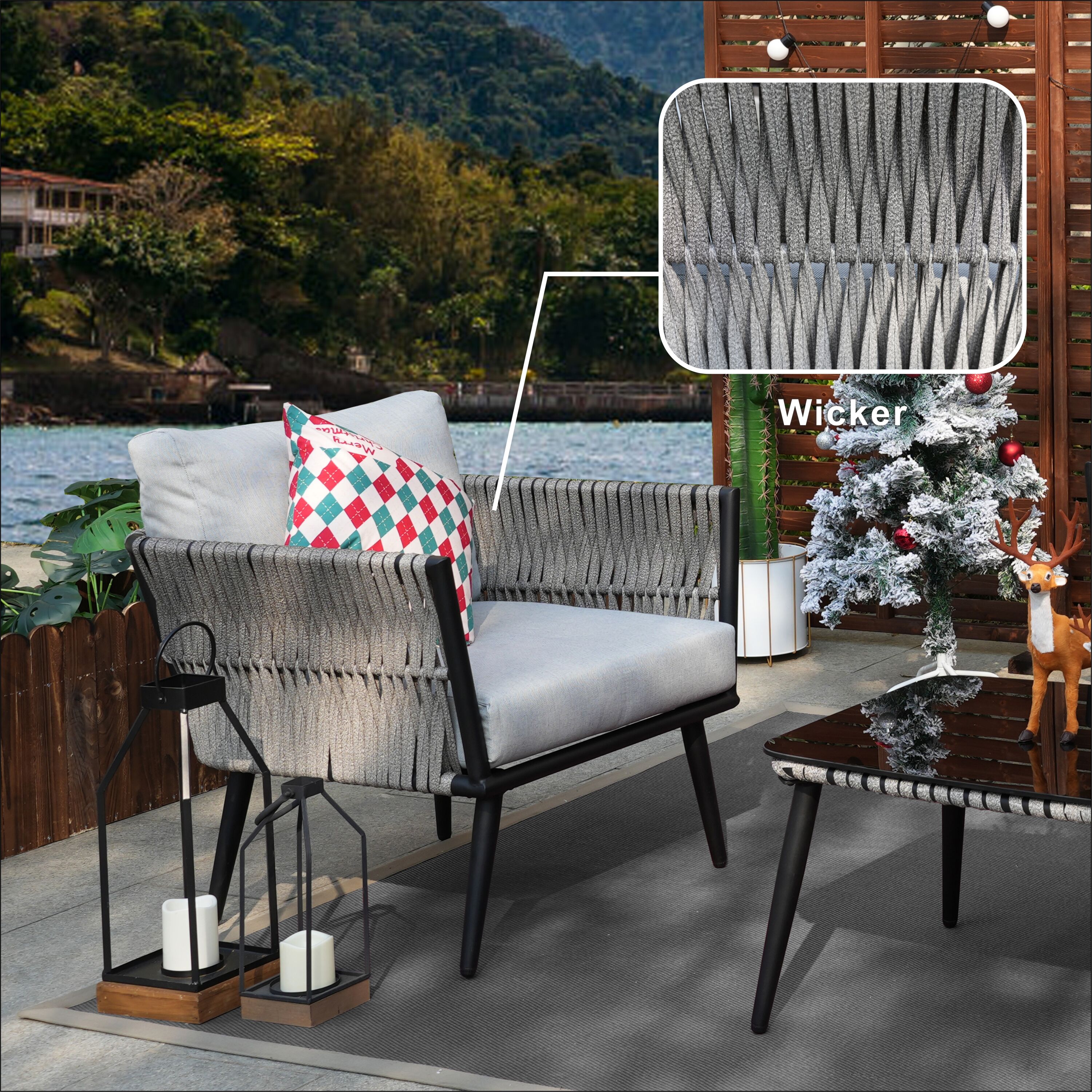 Direct Wicker DWS-1649B-BE Patio-Conversation-Sets - View #5