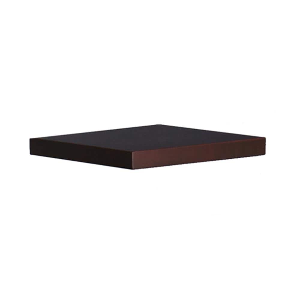 Boston Loft Furnishings ATG1018 10-in L x 10-in D x 1.125-in H Espresso Wood Rectangular Floating Shelf