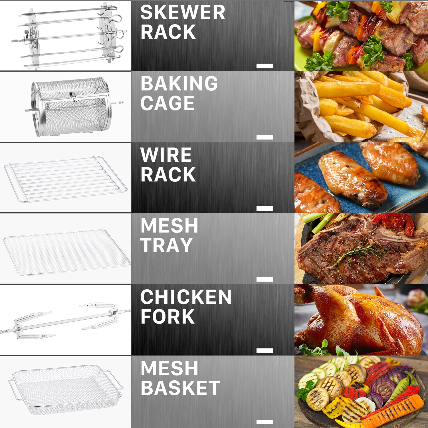 GZMR 6-Slice Green Convection Toaster Oven with Rotisserie (1550-Watt)